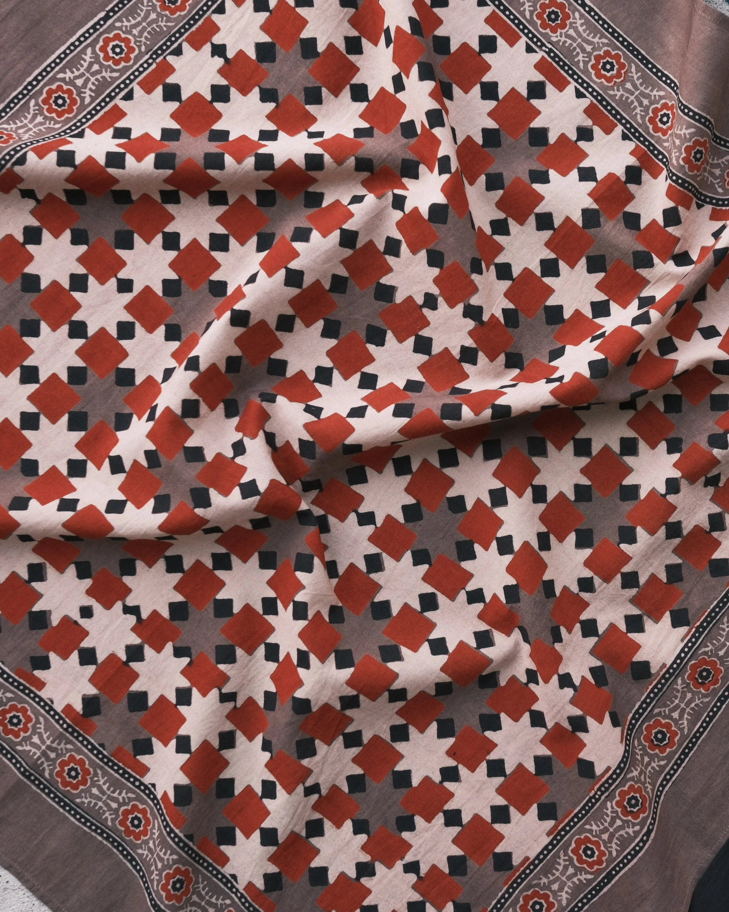 Bandana Bundle - Organic Cotton - Set of 4 Ajrakh Journey - Image 3
