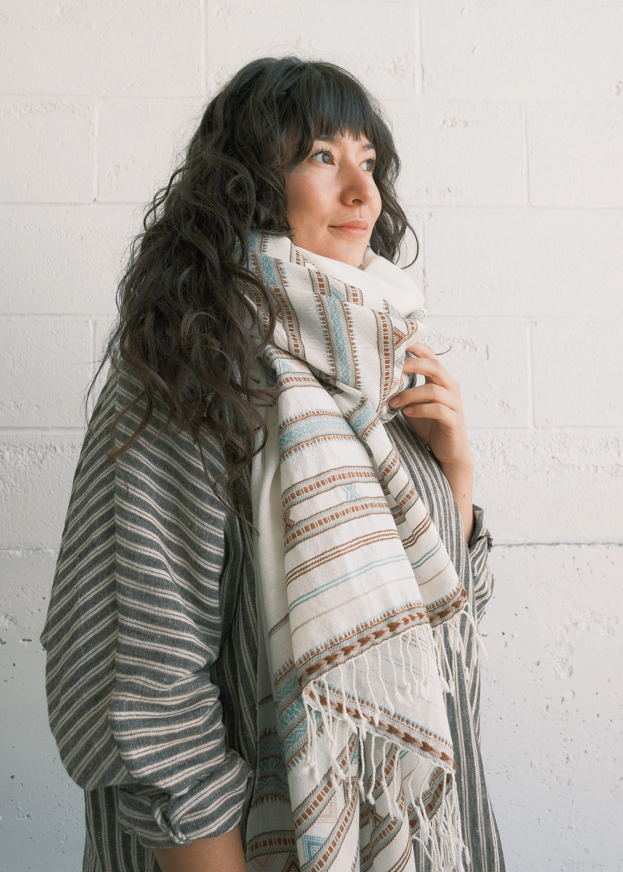 Bhujodi Shawl - Wool - Savannah - Image 5