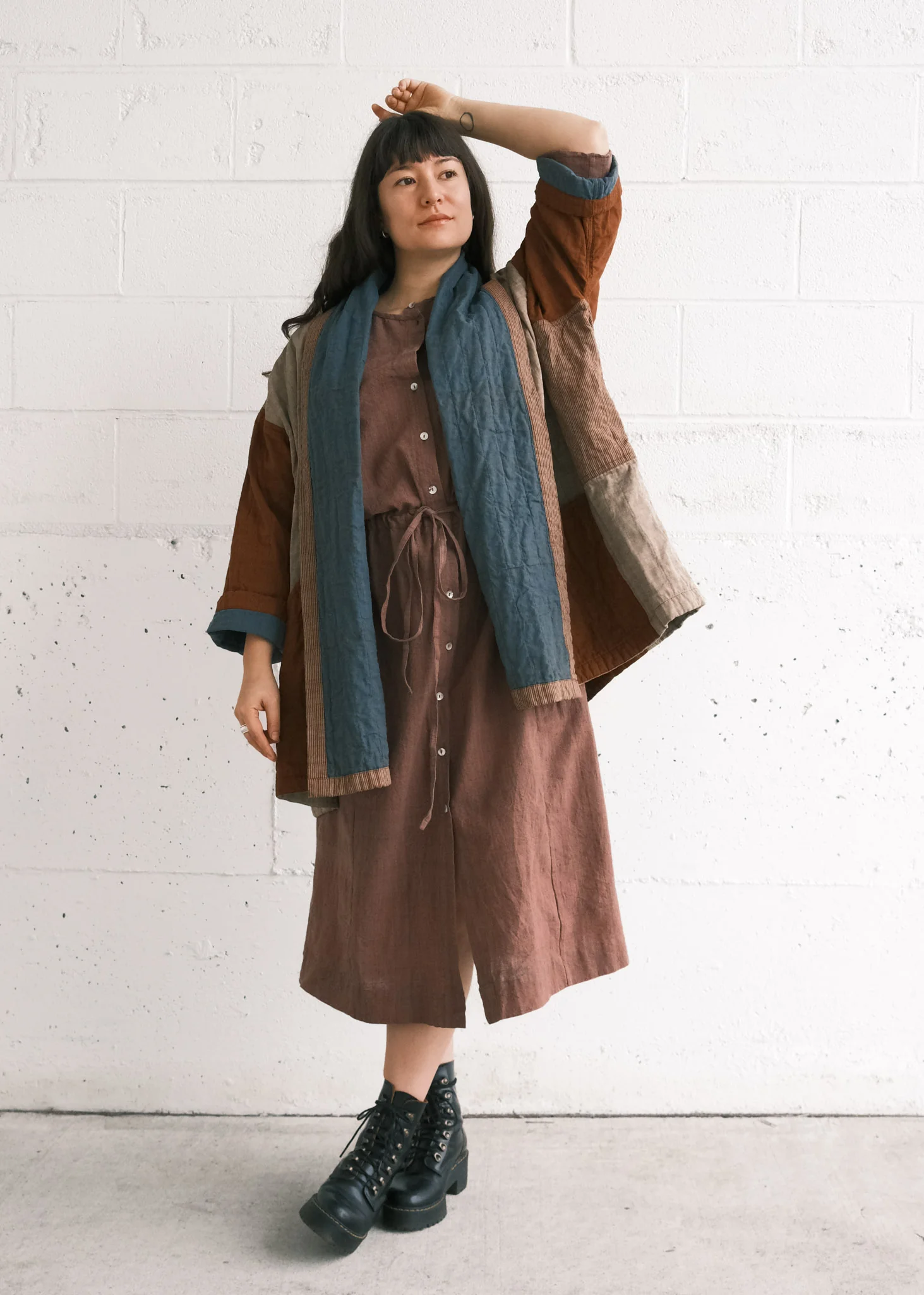 Cardamom Dress - Handspun & Handwoven Organic Cotton - Cutch & Indigo - Image 5