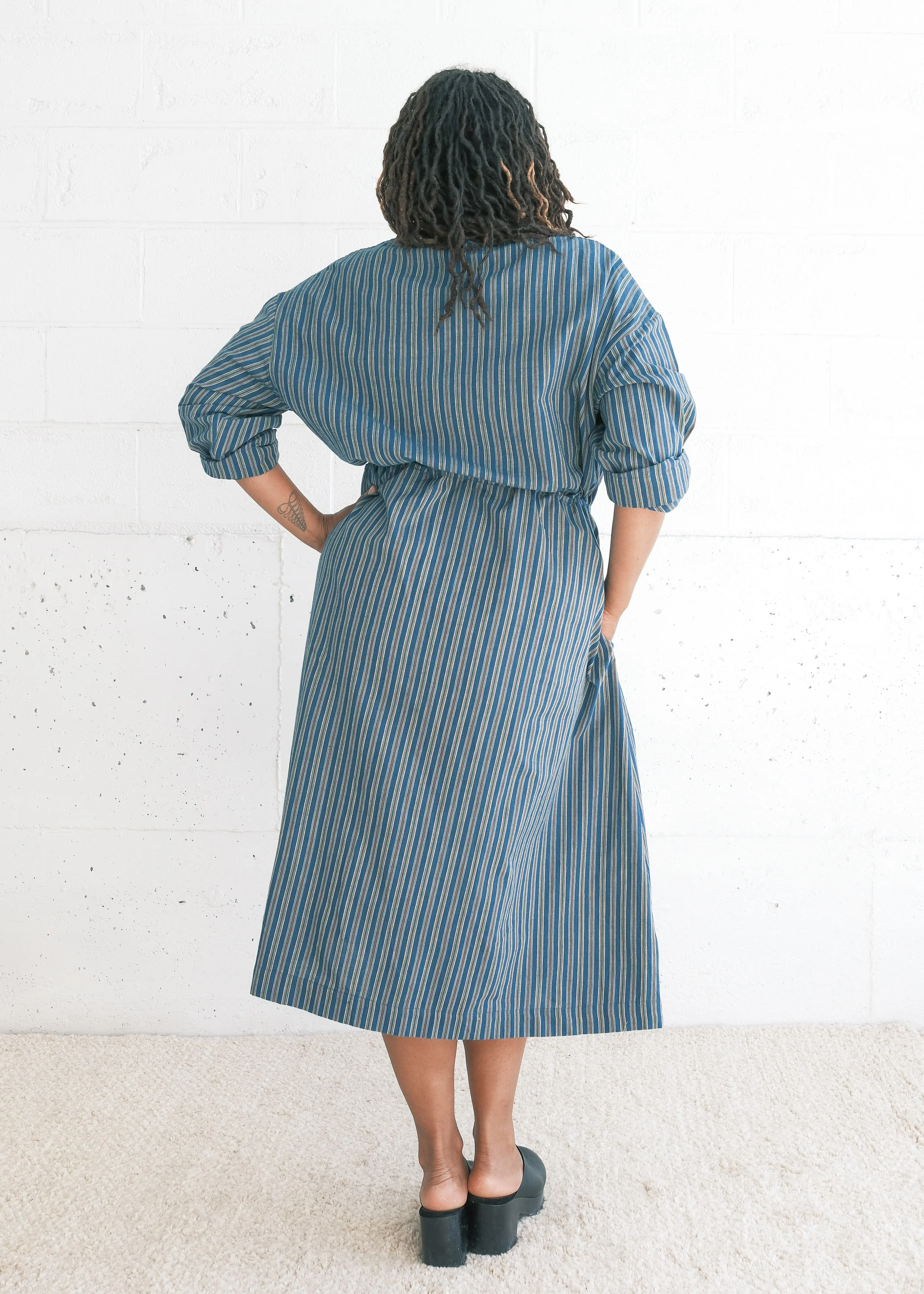 Cardamom Dress - Handwoven Cotton - Earth & Indigo - Image 4
