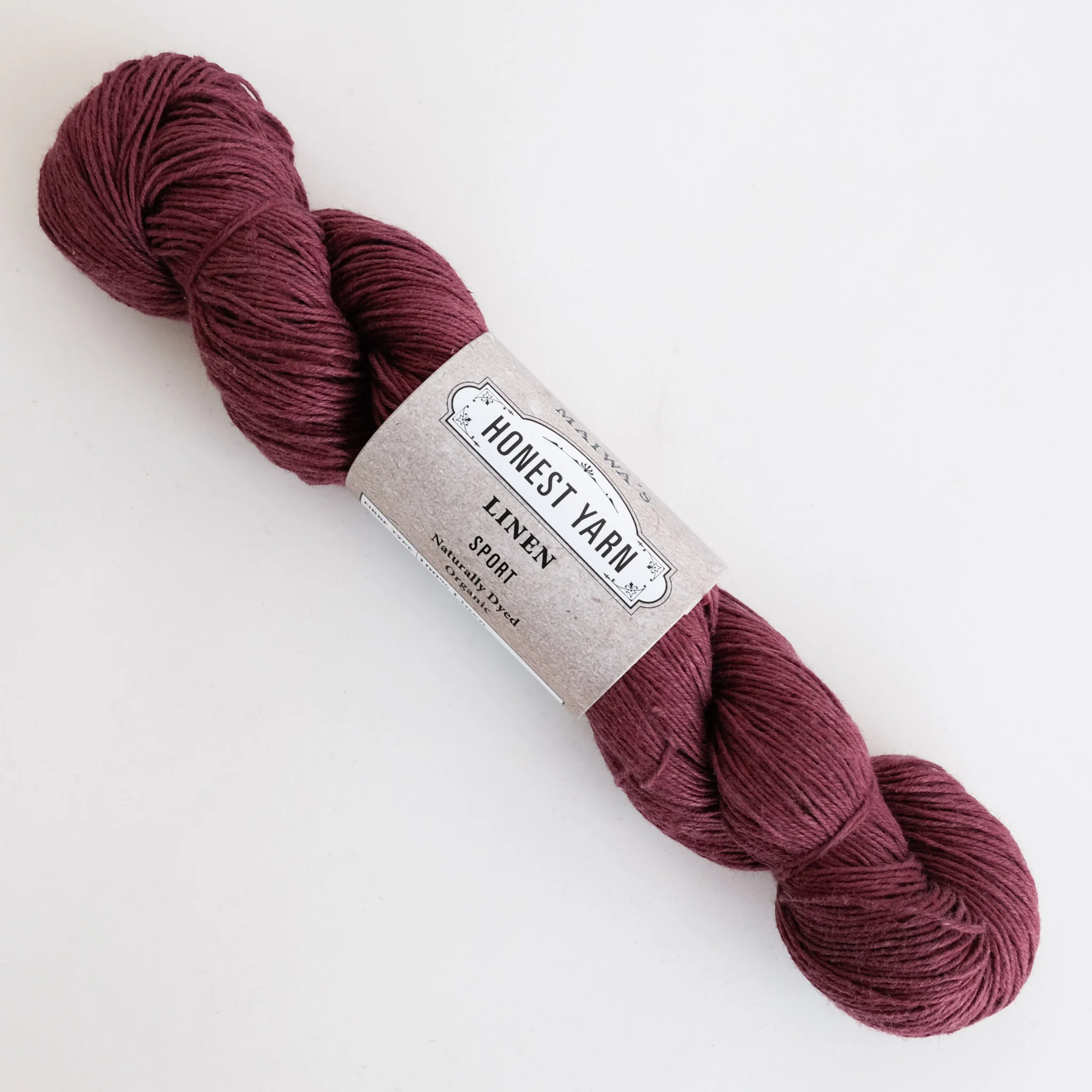 Honest Yarn - Naturally Dyed Organic Linen - Sport - Lac - Image 2