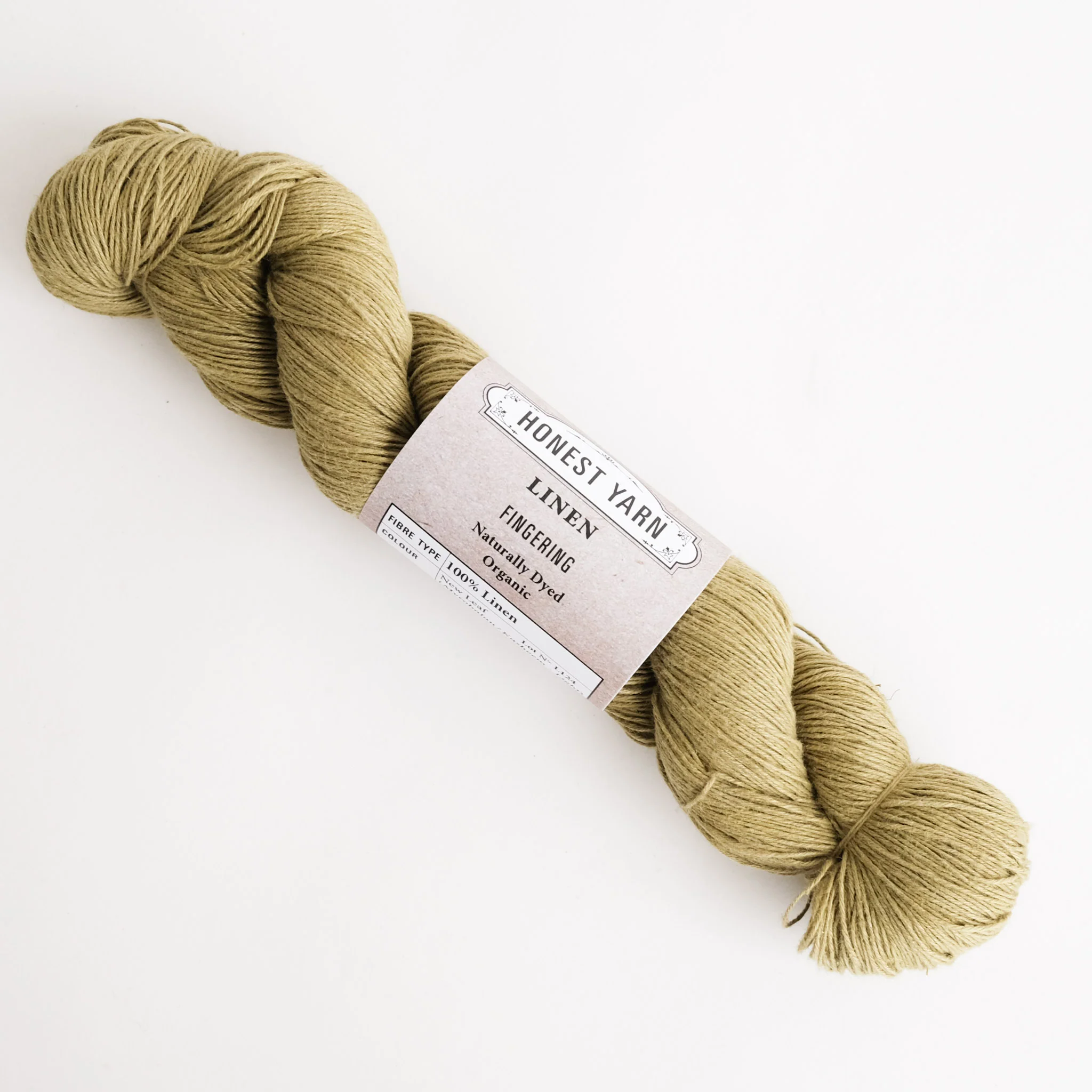 Honest Yarn - Naturally Dyed Organic Linen - Fingering - New Leaf - Image 2