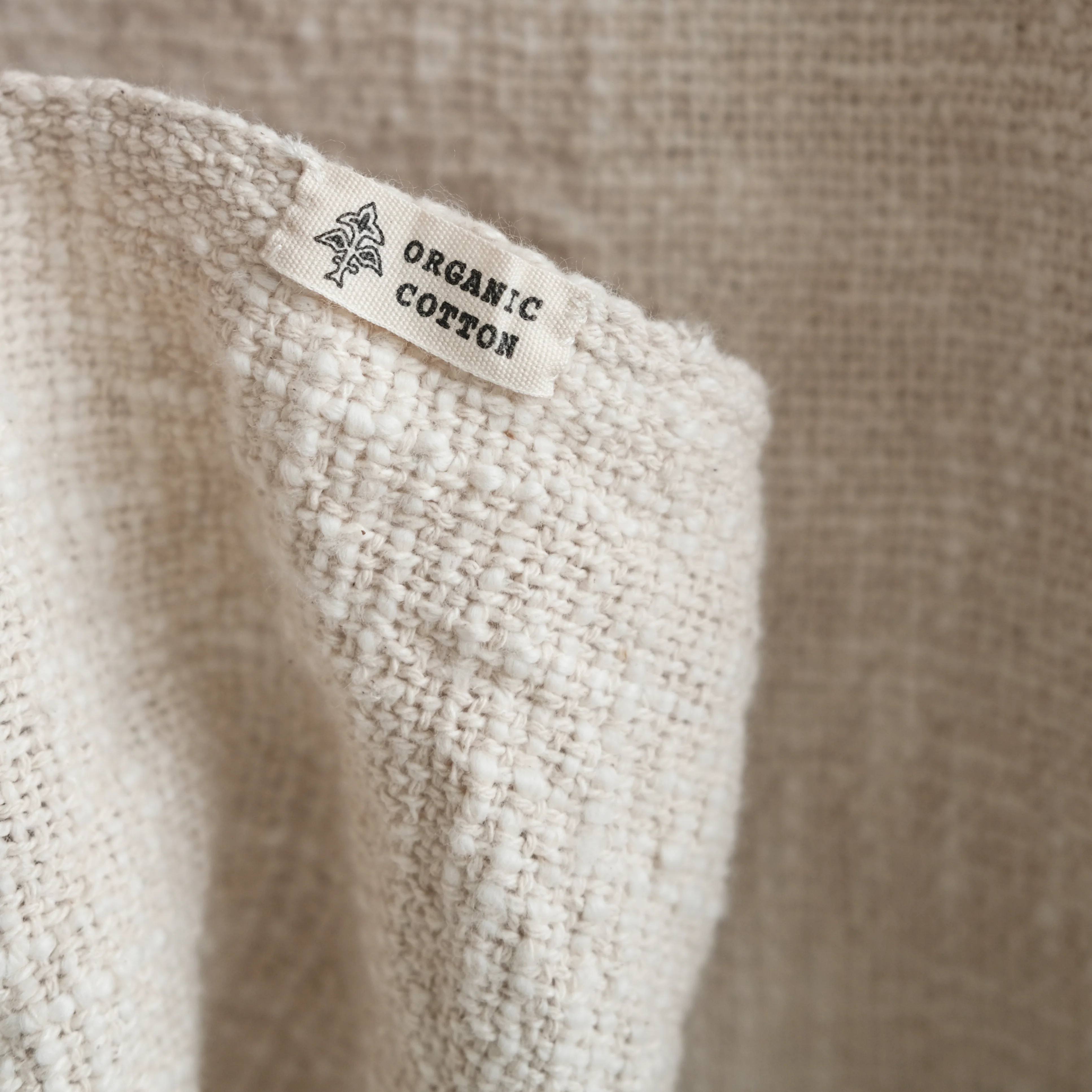 Cotton Throw - Handwoven - Natural Unbleached Cotton - Image 5