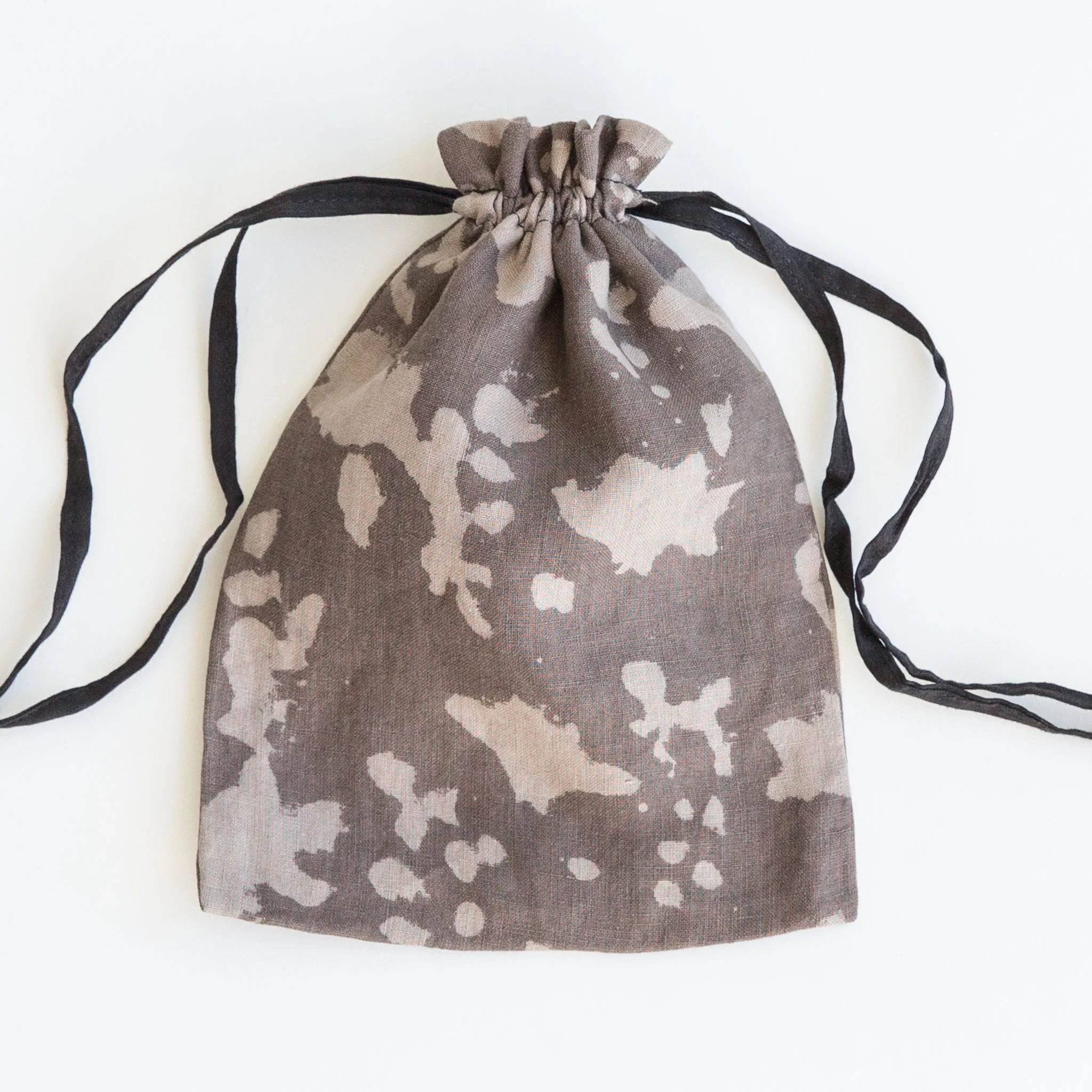Drawstring Bag - Medium - Ash & Charcoal