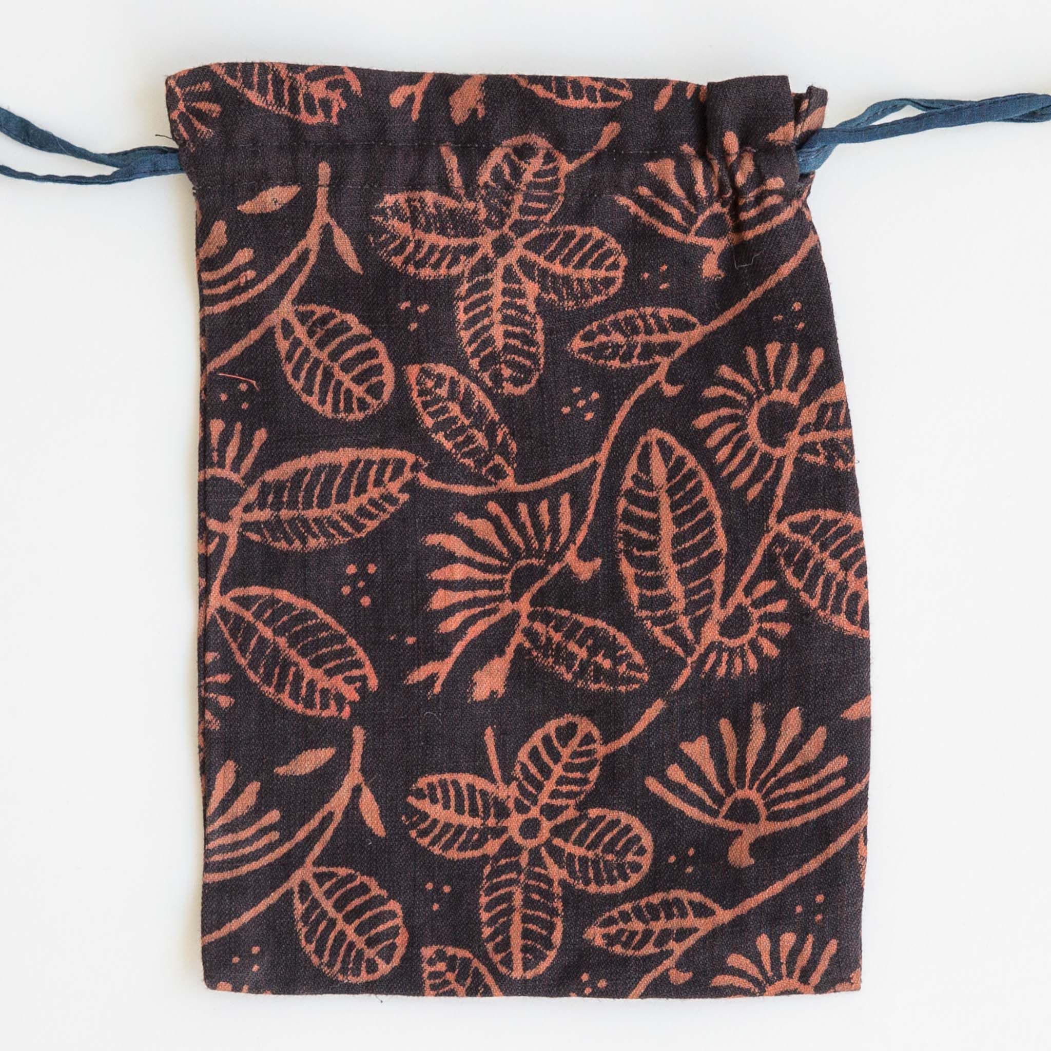Drawstring Bag - Medium - Brick & Burgundy - Image 4