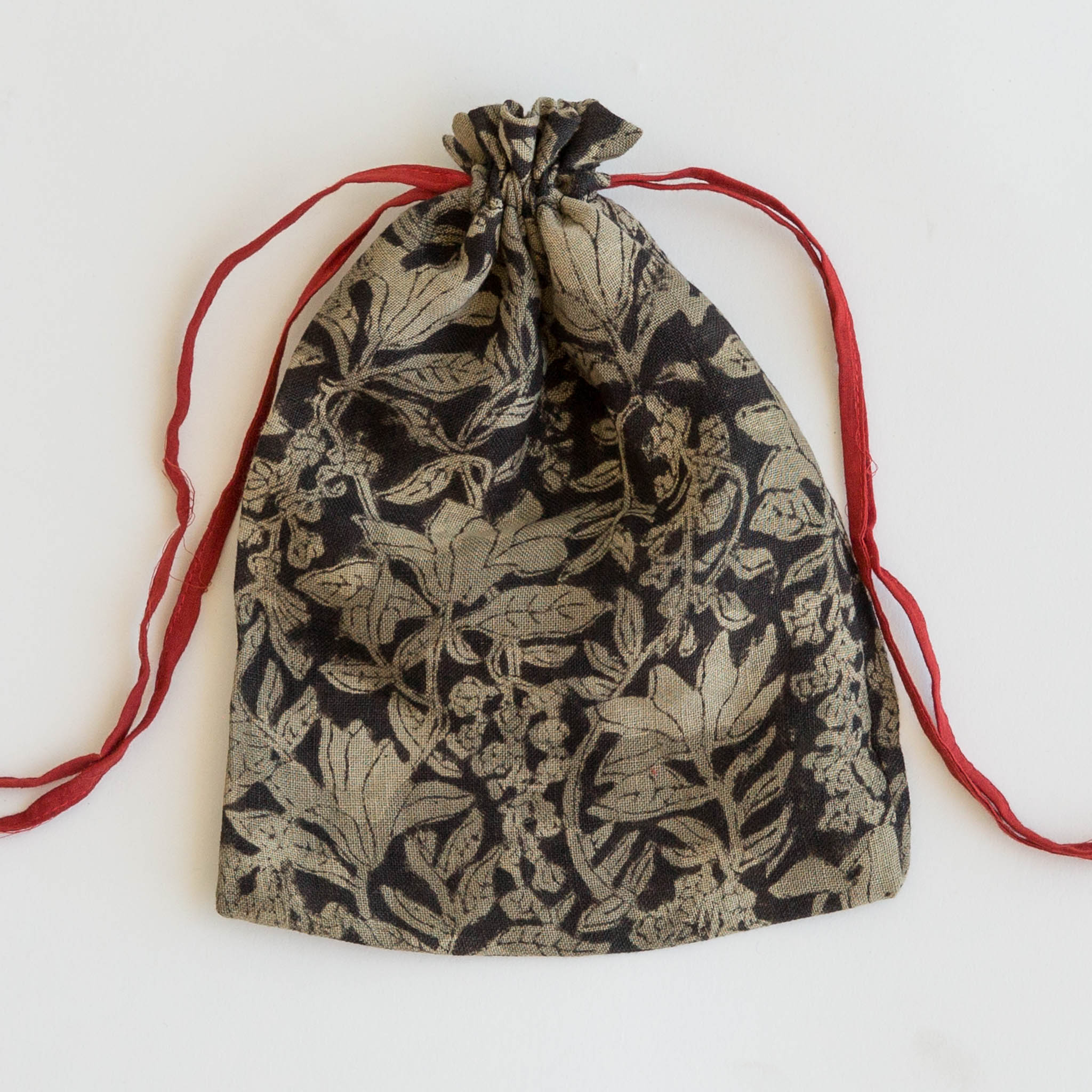 Drawstring Bag - Medium - Olive & Slate
