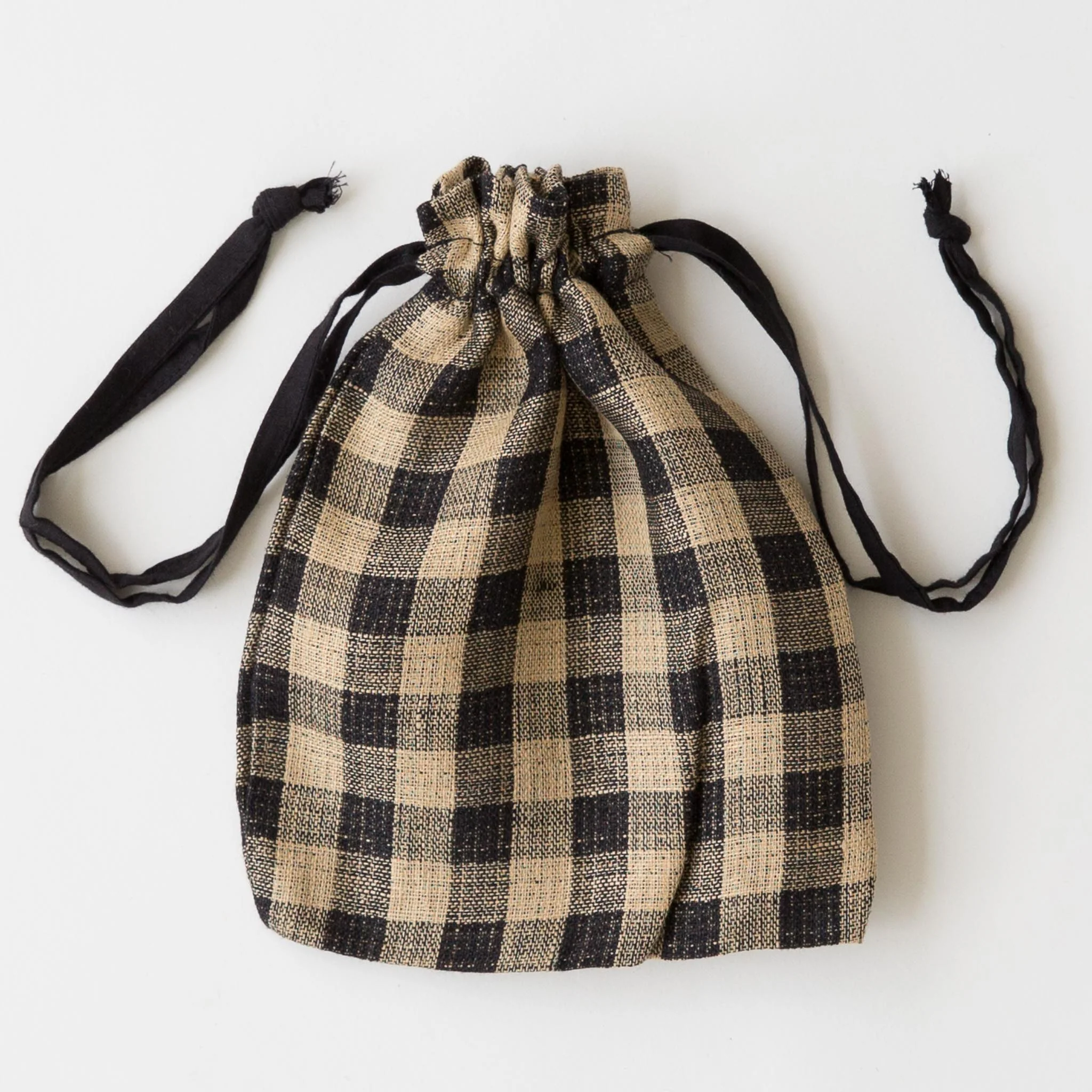 Drawstring Bag - Small - Green & Gold