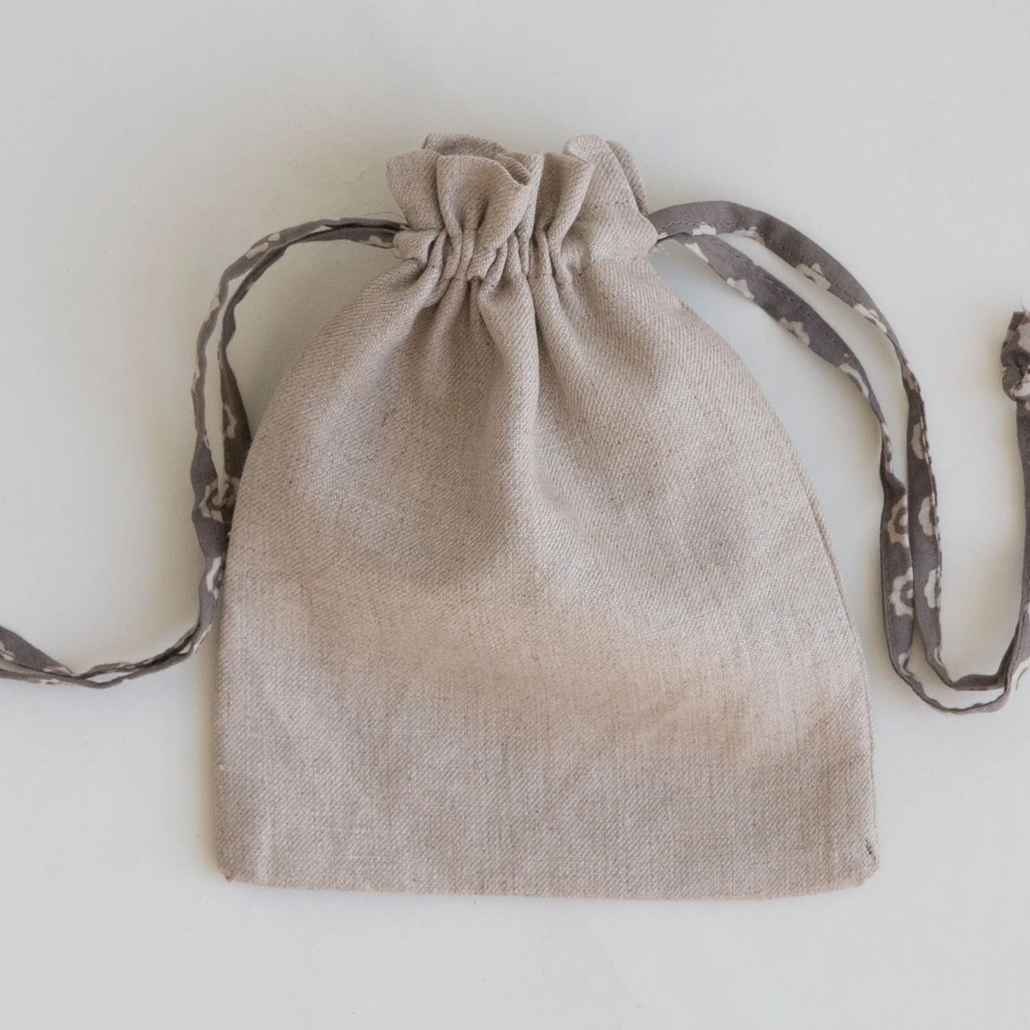 Drawstring Bag - Small - Sand & Stone