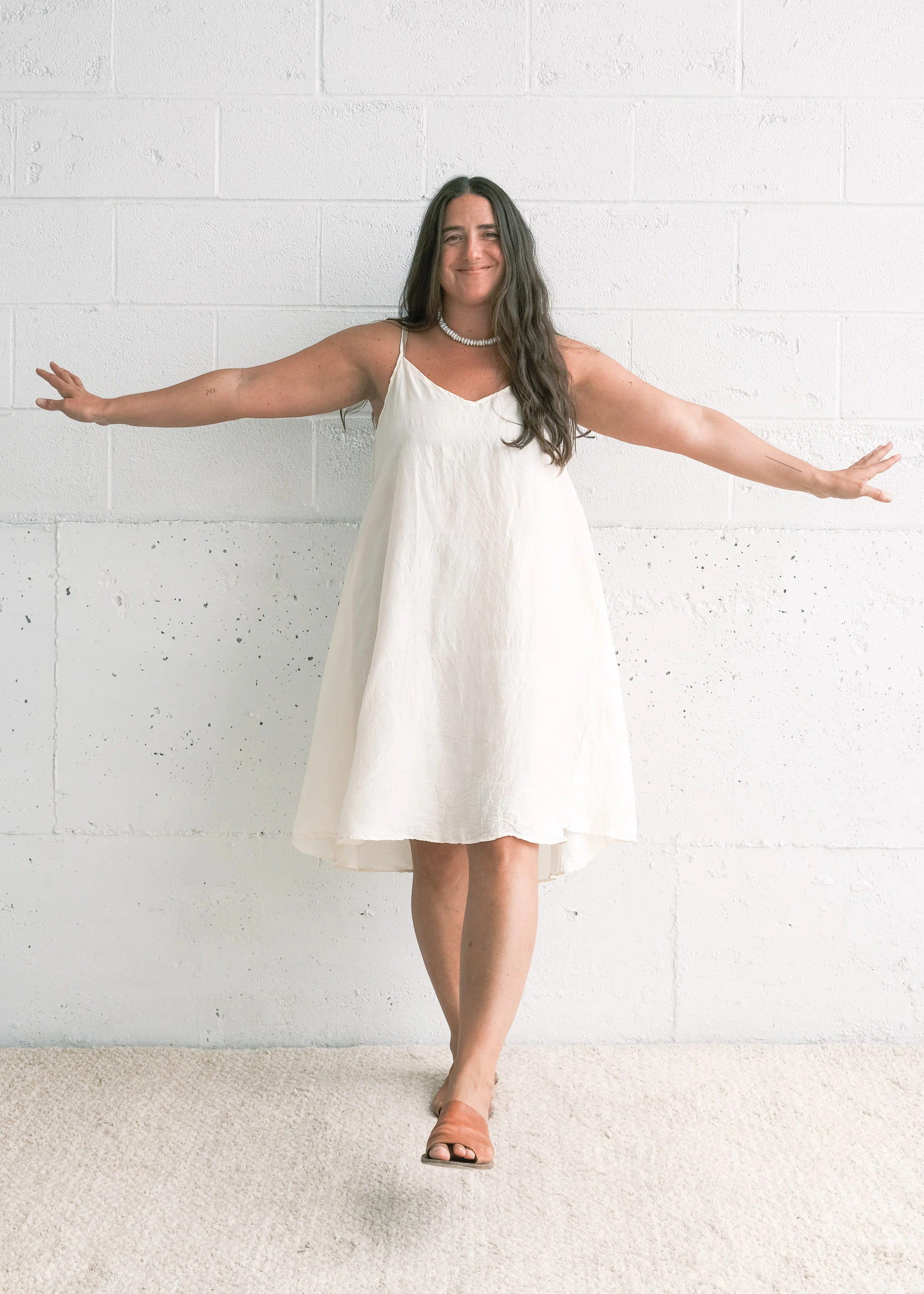 Liberty Dress - Handwoven Mulberry Silk - Dyeable - Image 4