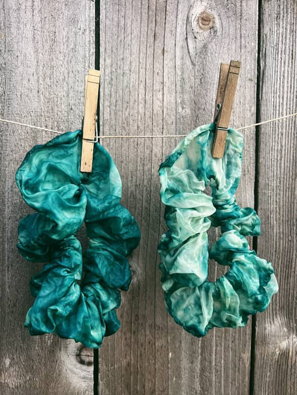 Silk Scrunchie - Medium Lush - Dyeable - Image 6