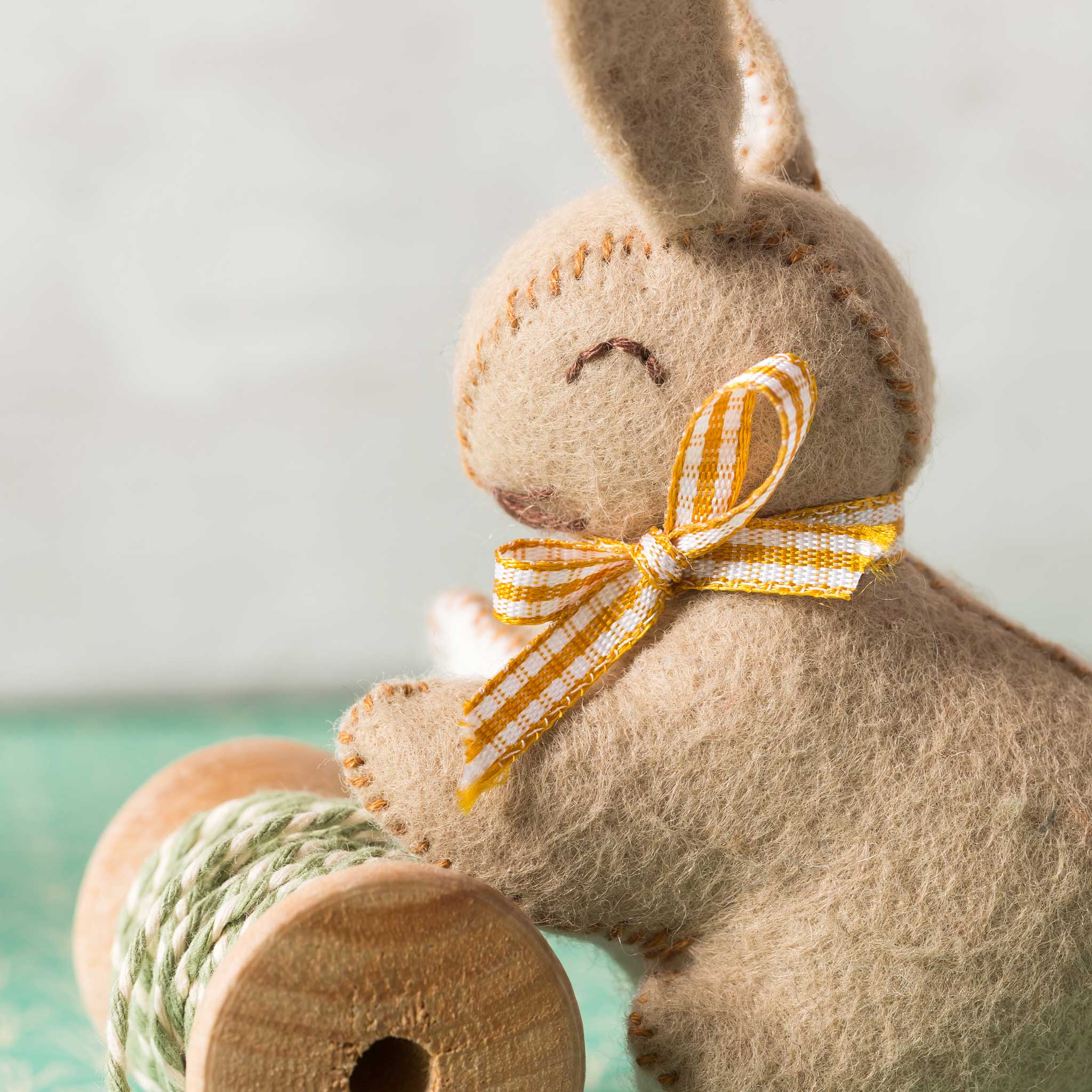 Embroidery Felt Craft Kit by Corinne Lapierre - Bunnies - Image 2