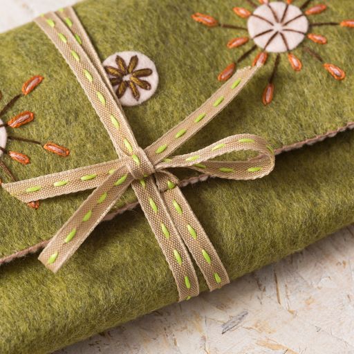 Embroidery Felt Craft Kit by Corinne Lapierre - Sewing Roll - Image 3