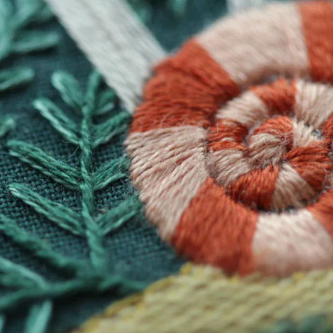 Embroidery Stitch Sampler by Kiriki Press - Forest Floor - Image 2