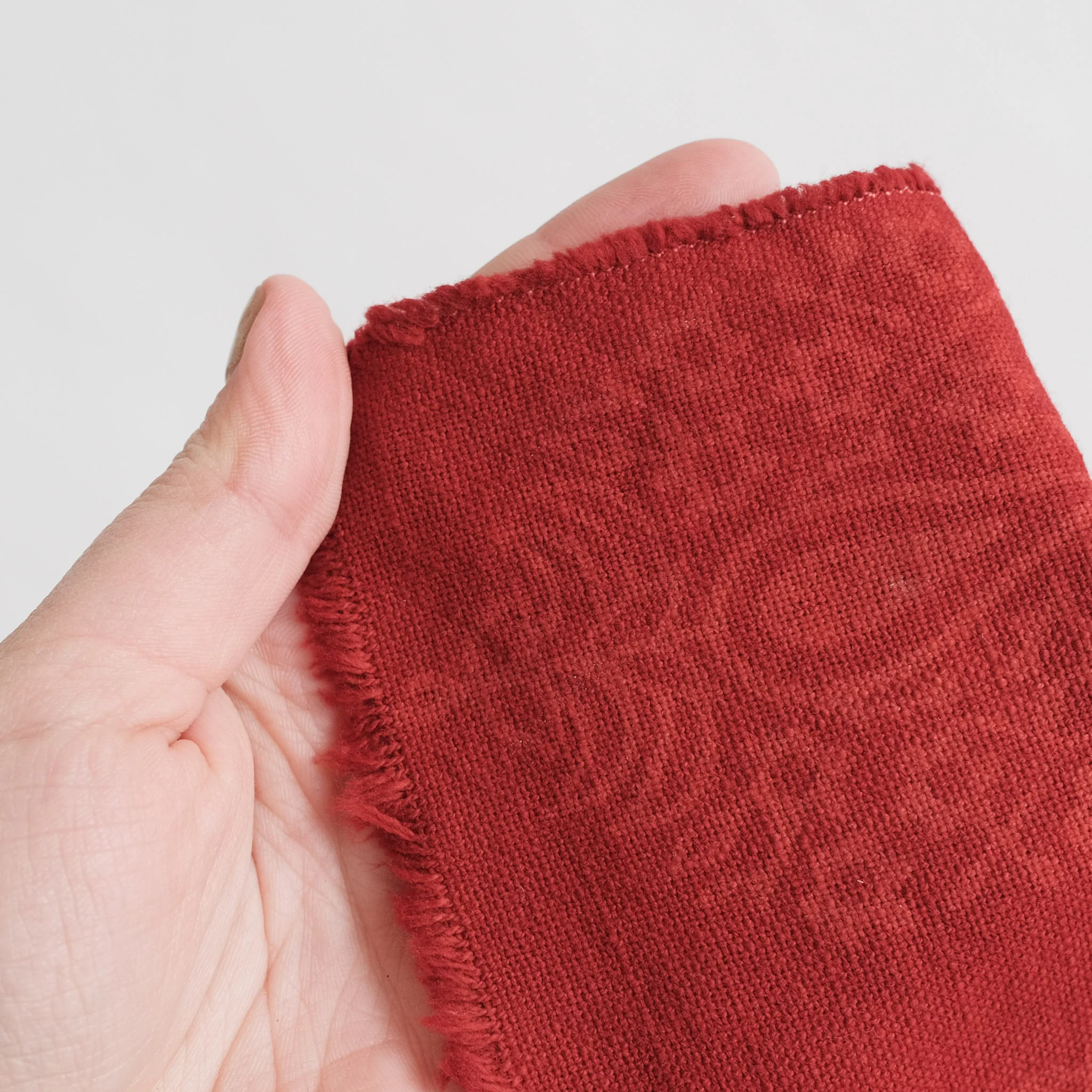 Fabric - Heavy Organic Cotton Block Printed with Natural Dyes - Madder Flowering Tree - Image 4