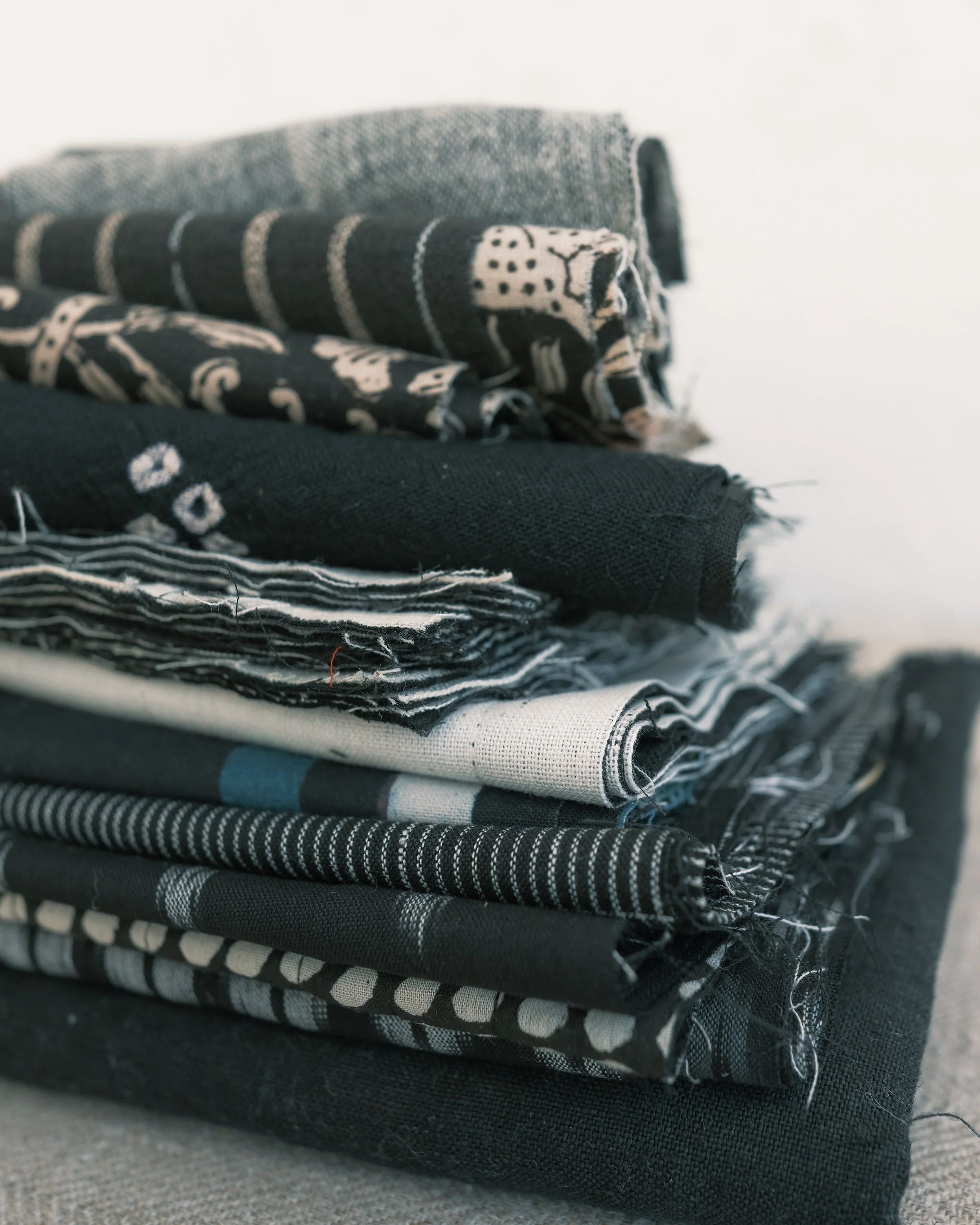 Fabric Offcuts - Naturally Dyed - Mixture of natural fibres - Image 8