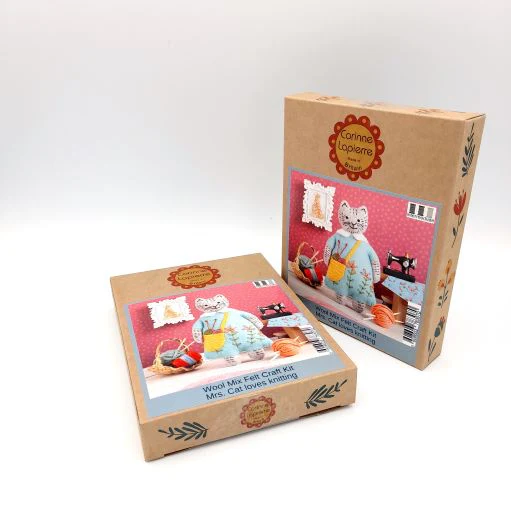 Embroidery Felt Craft Kit by Corinne Lapierre - Mrs Cat Loves Knitting - Image 3