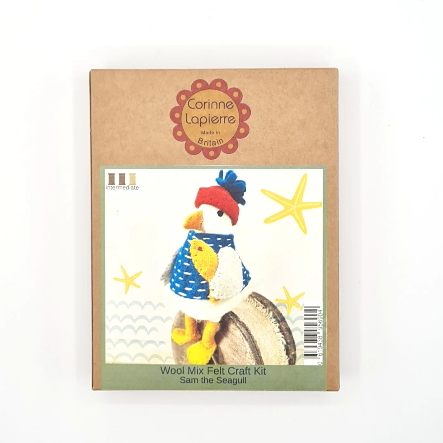 Embroidery Felt Craft Kit by Corinne Lapierre - Sam the Seagull - Image 3