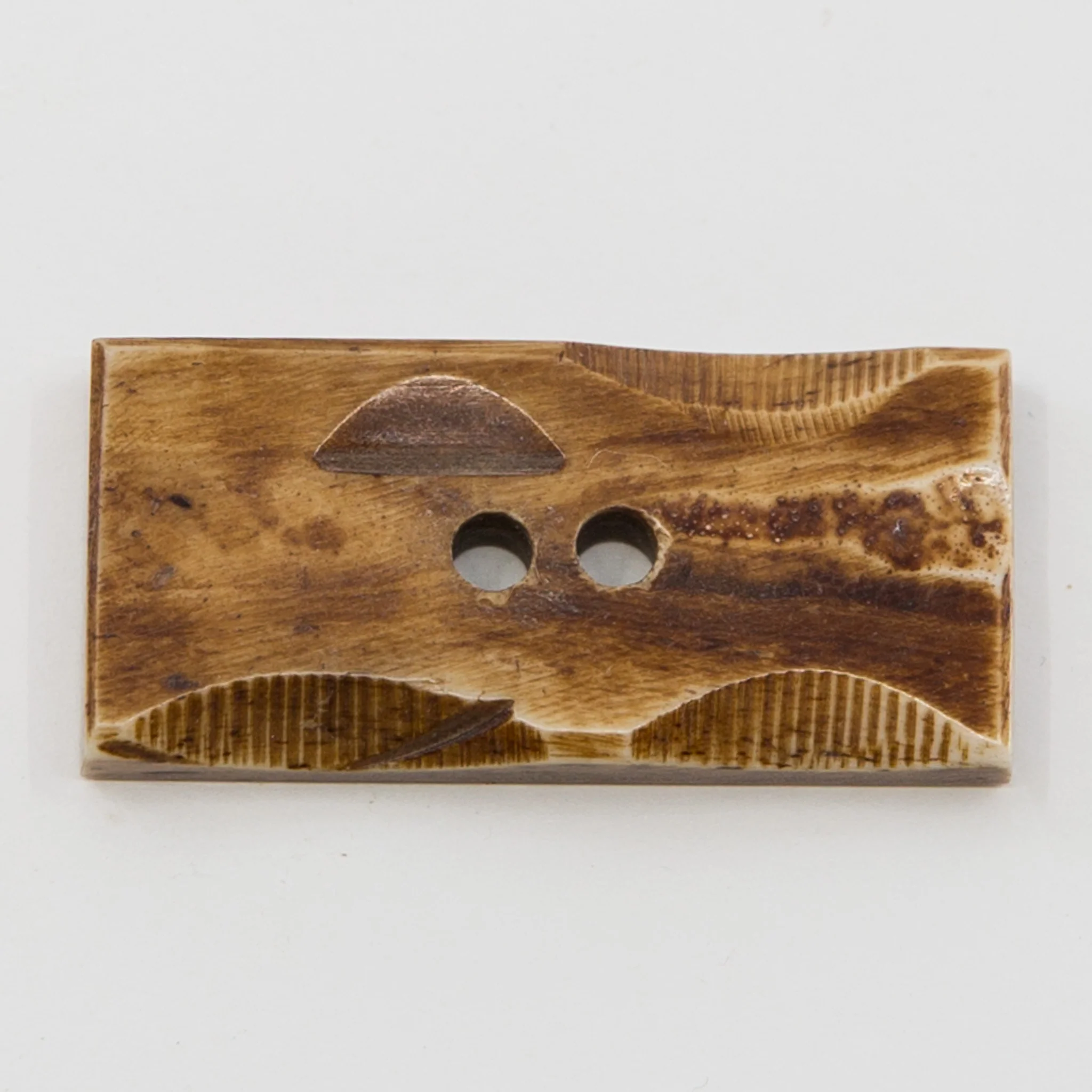 Handcarved Button - Rectangle