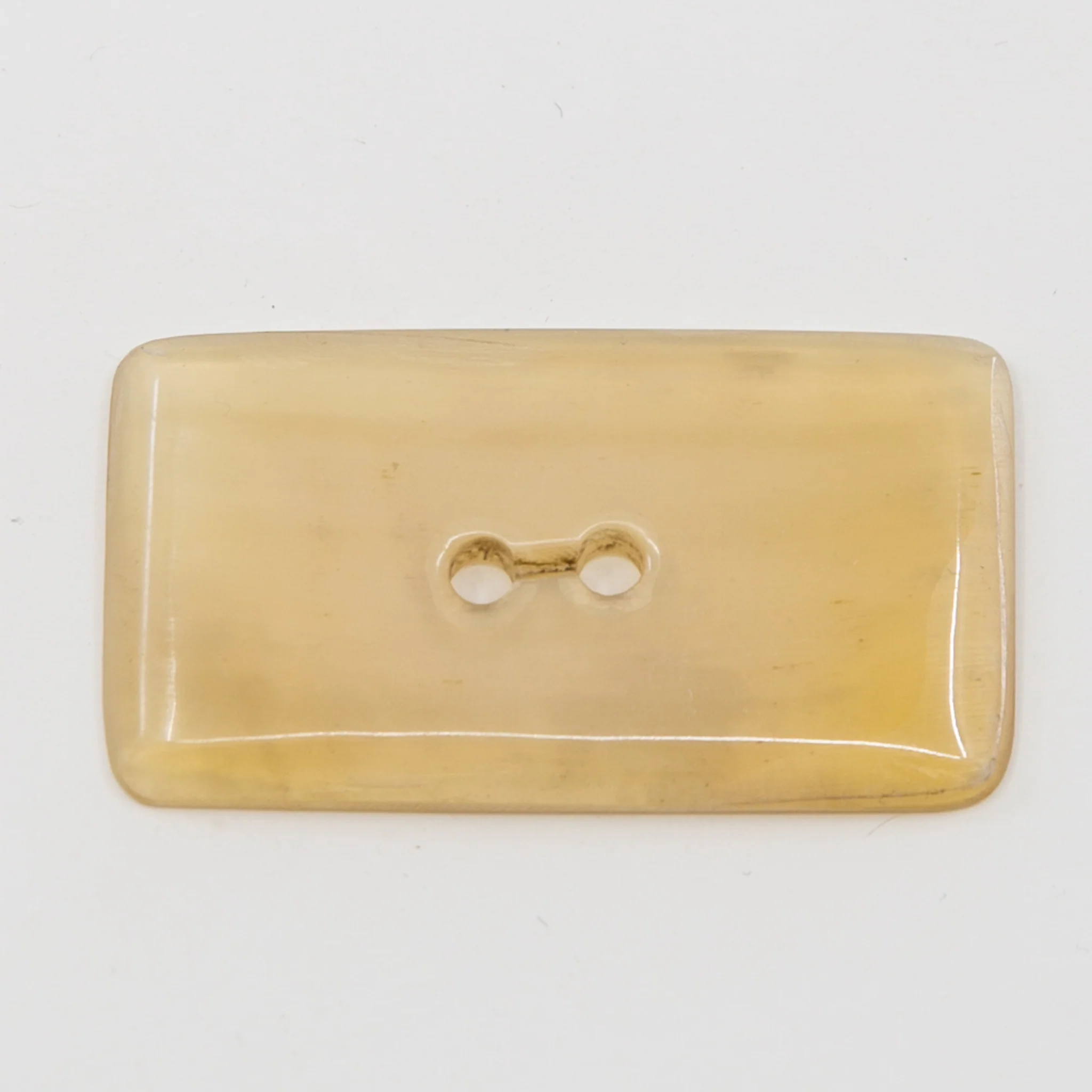 Handcarved Horn Button - Light Step