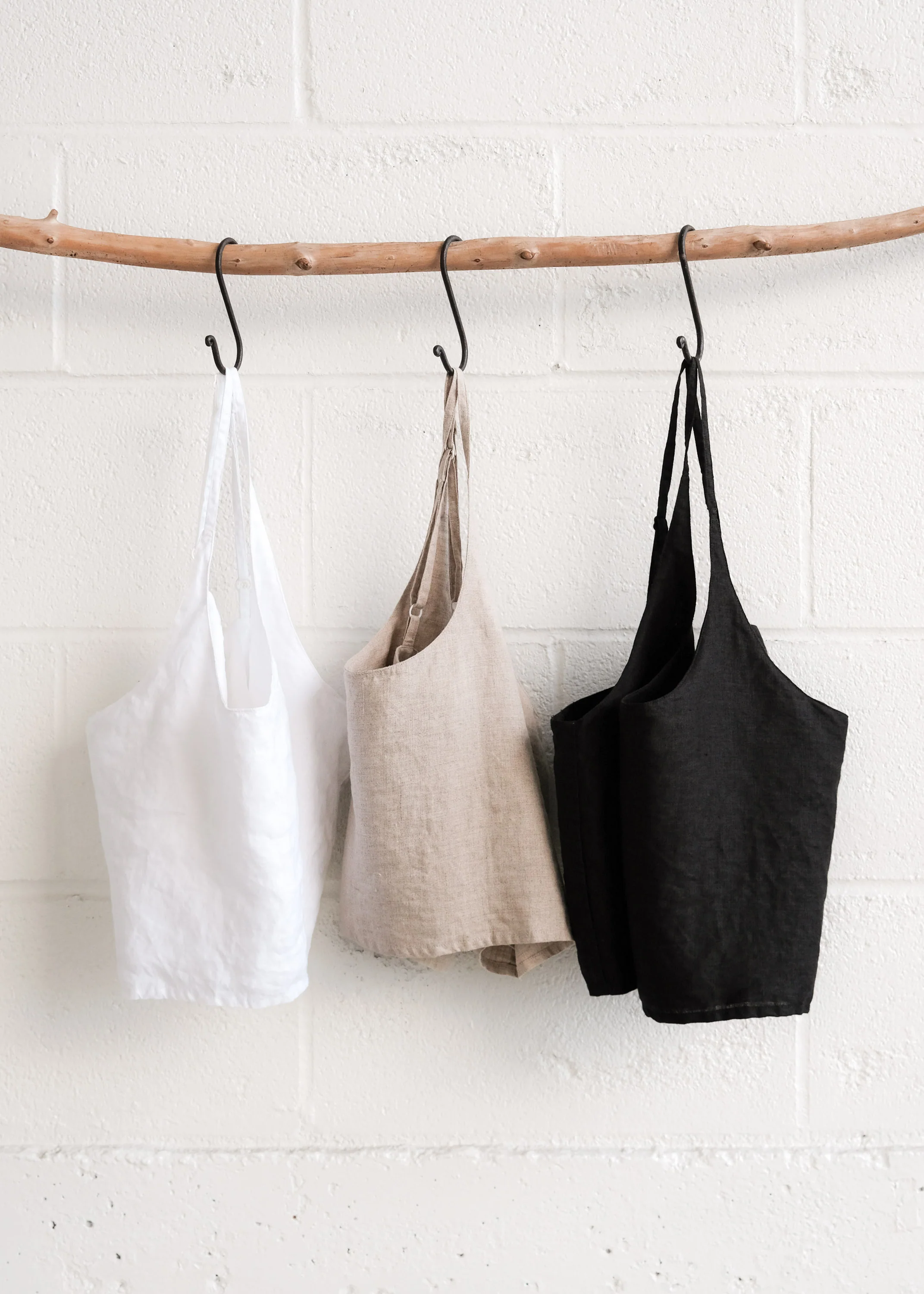 Hibiscus Crop Tank - Linen - White - Image 7