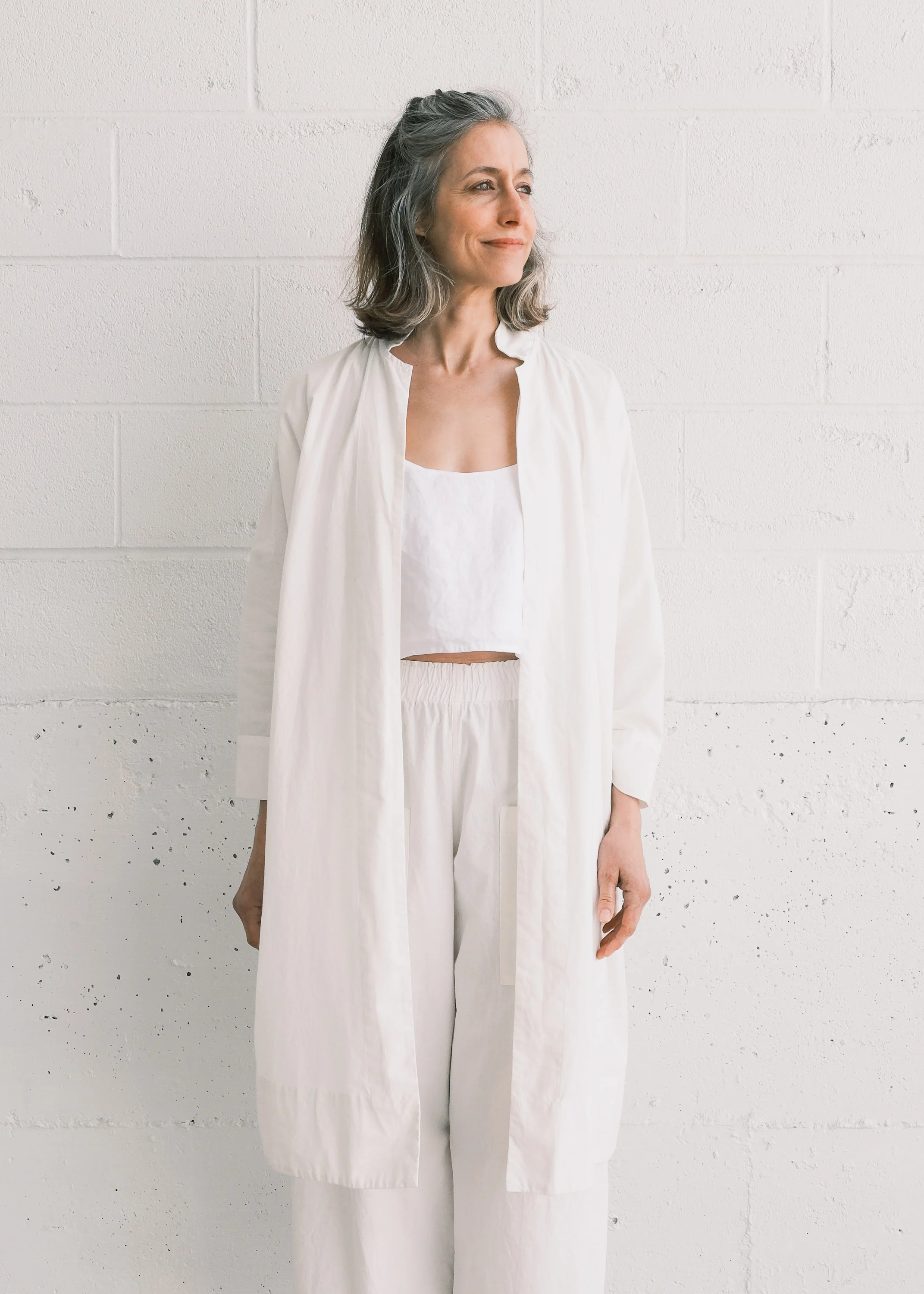 Hibiscus Crop Tank - Linen - White - Image 9