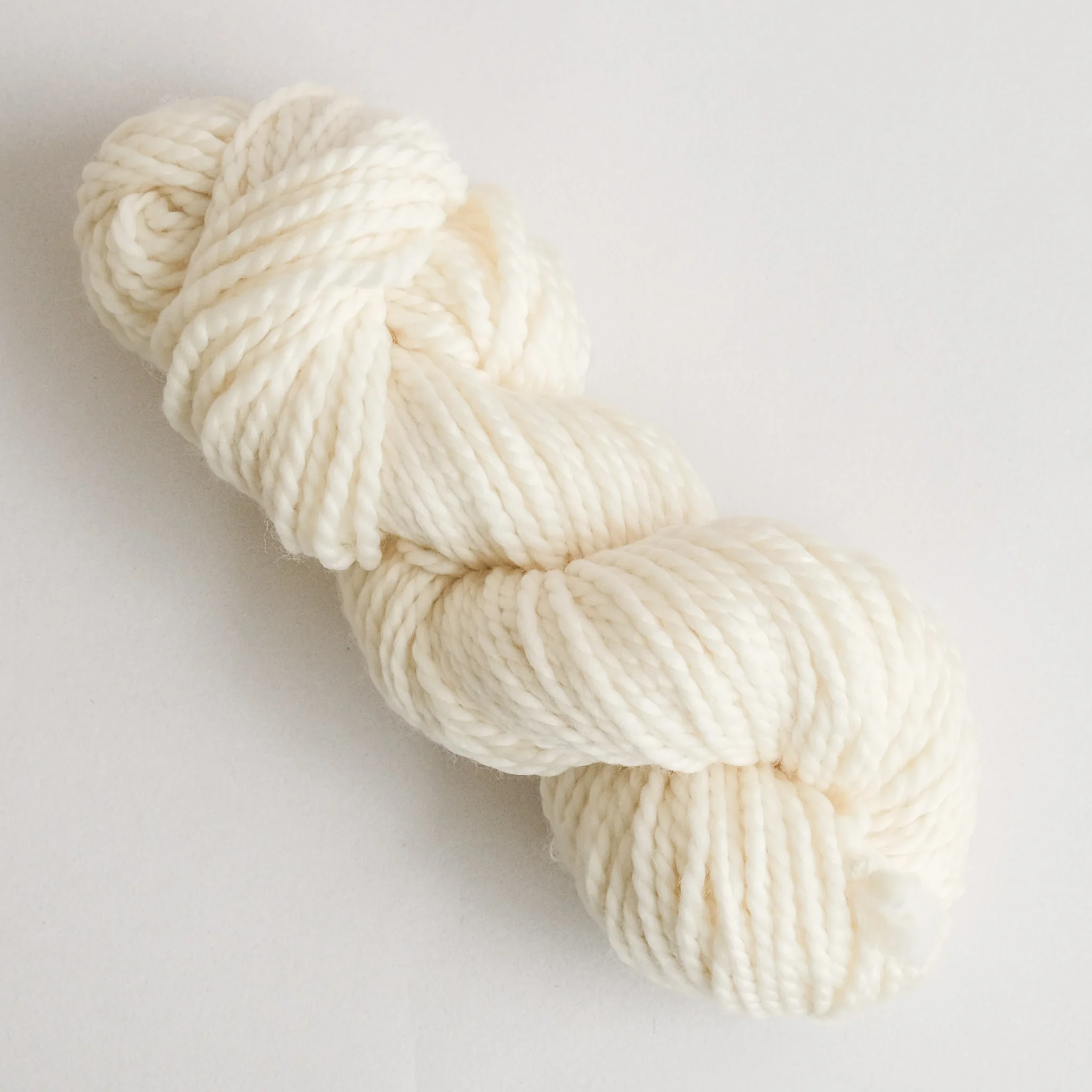 Yarn Blank - Wool Merino Superwash - Chunky / White - Image 3