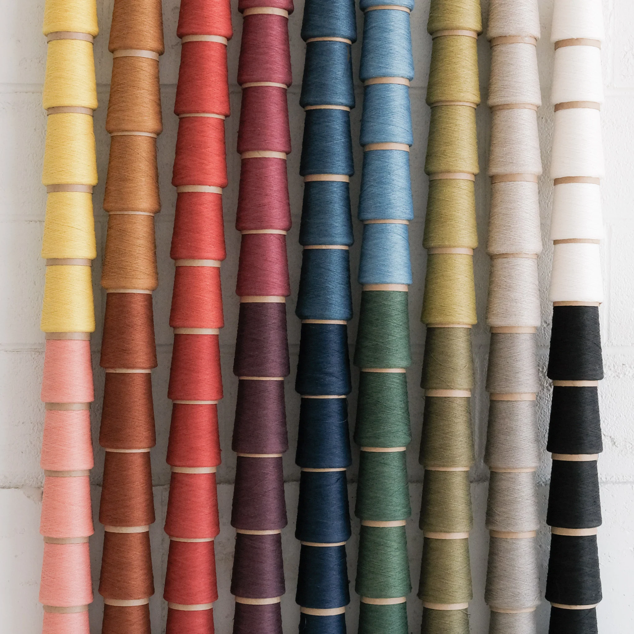 Honest Yarn Wholesale - Naturally Dyed Organic Linen - 90 Cones - COBWEB