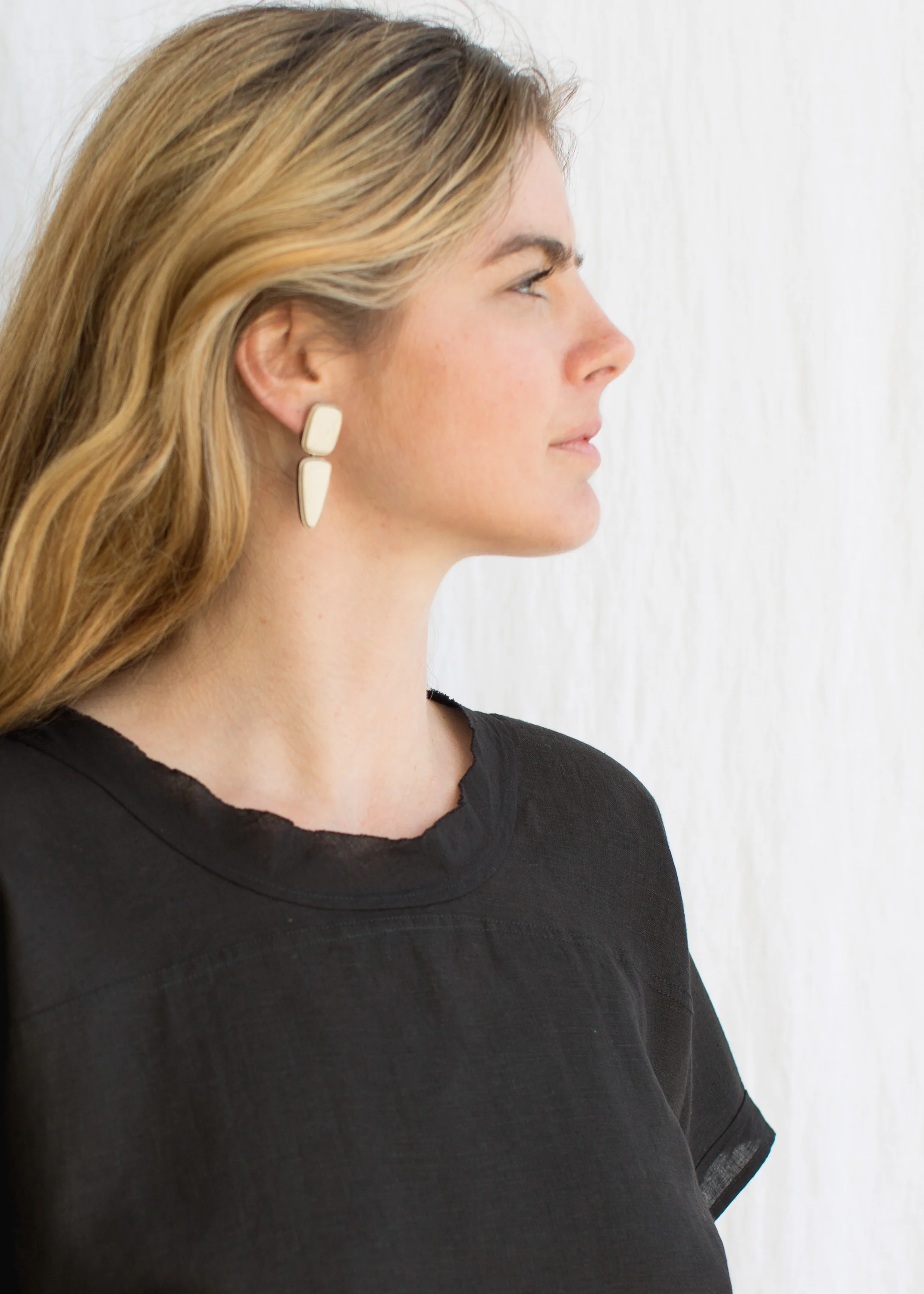 Hunza Top - Linen - Black - Image 2