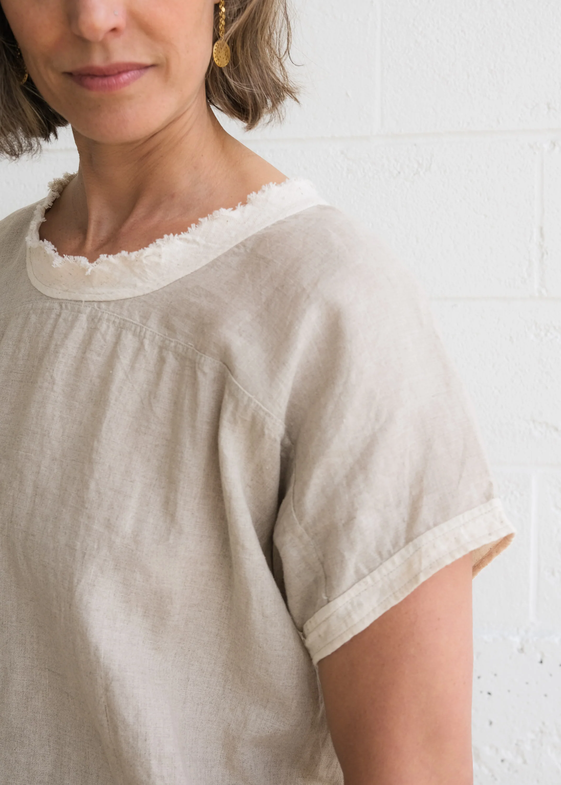 Hunza Top - Linen - Natural