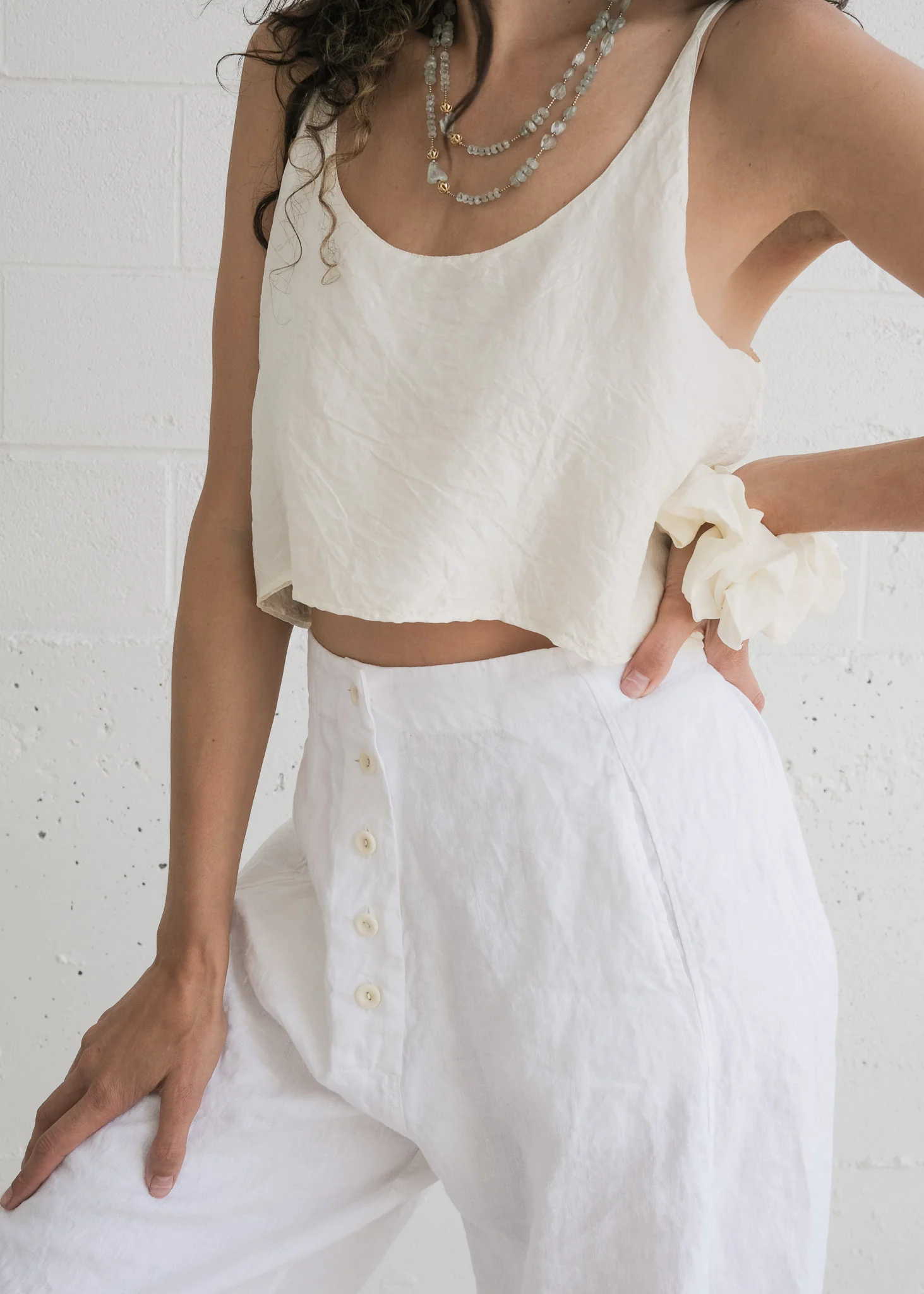 Jai Pant - Linen - White - Image 7