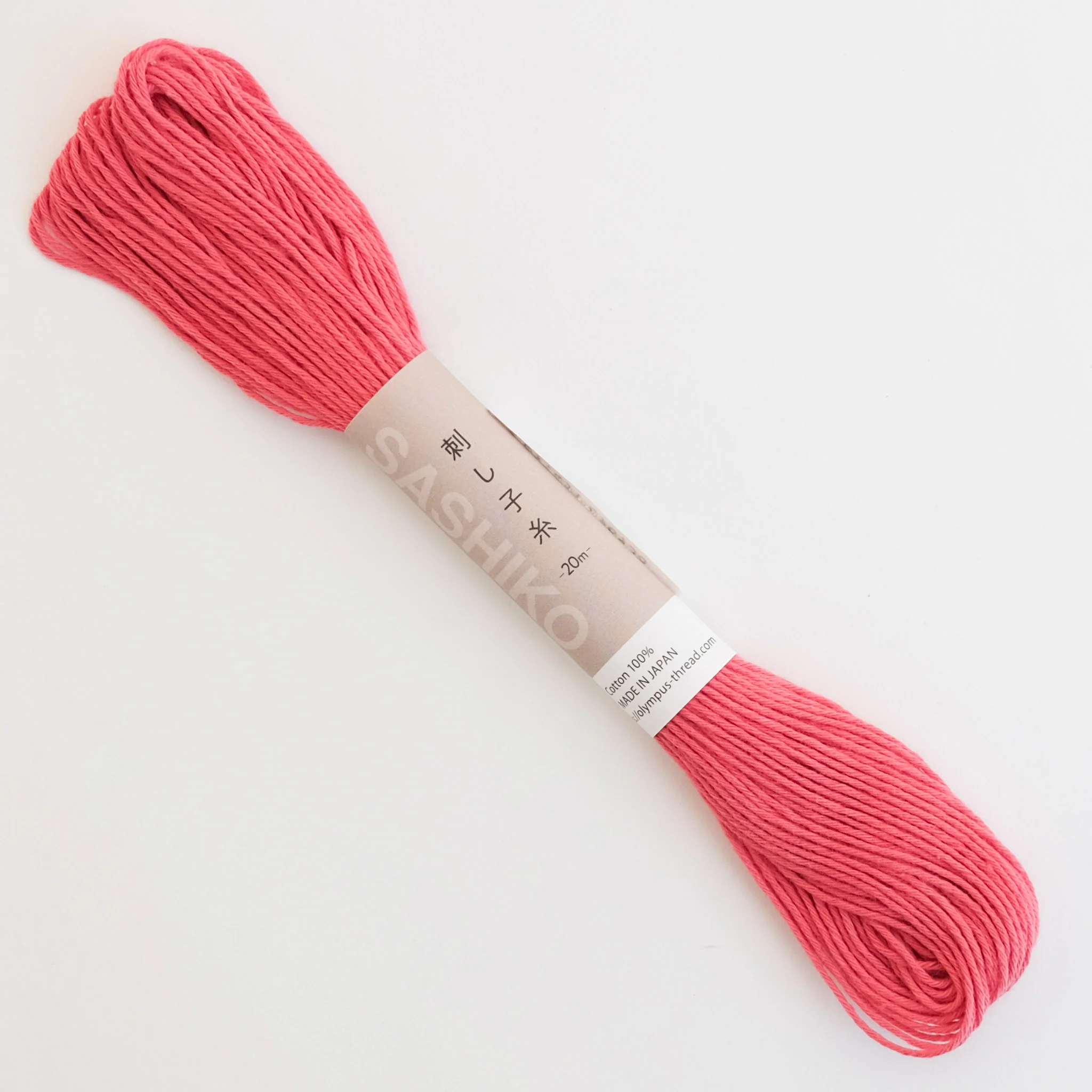 Japanese Sashiko Thread - Soft Raspberry 20m