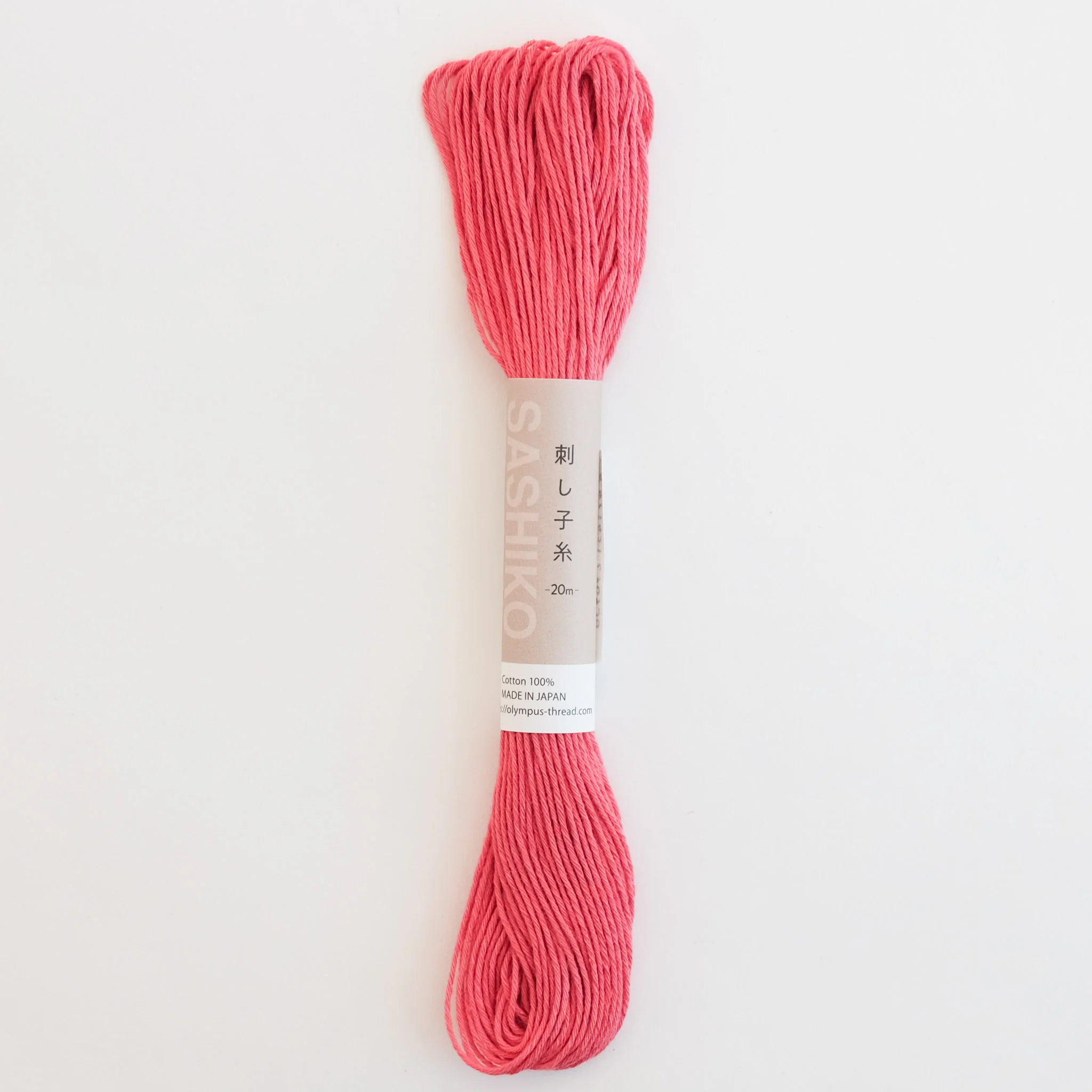 Japanese Sashiko Thread - Soft Raspberry 20m - Image 3