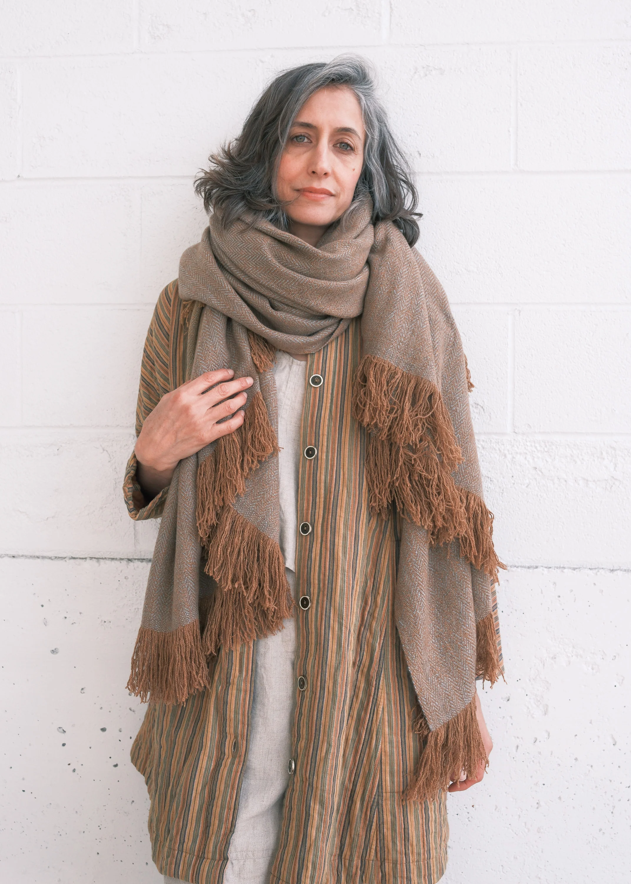 Pashmina Wool Blanket - Fawn - Image 4