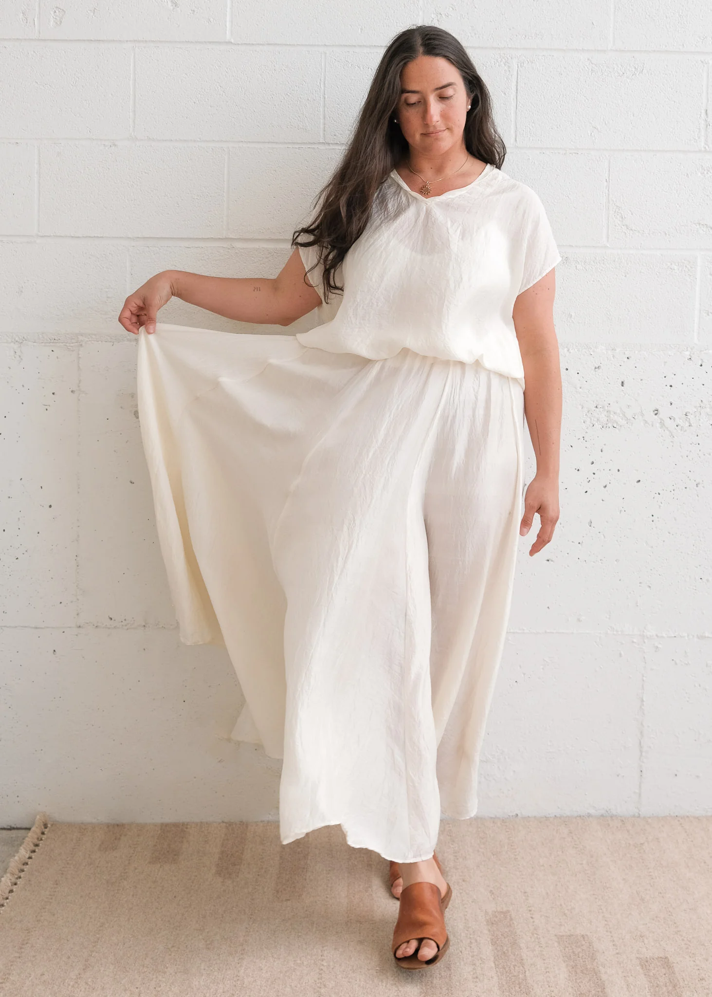 Bhunai Skirt - Handwoven Mulberry Silk - Dyeable - Image 4