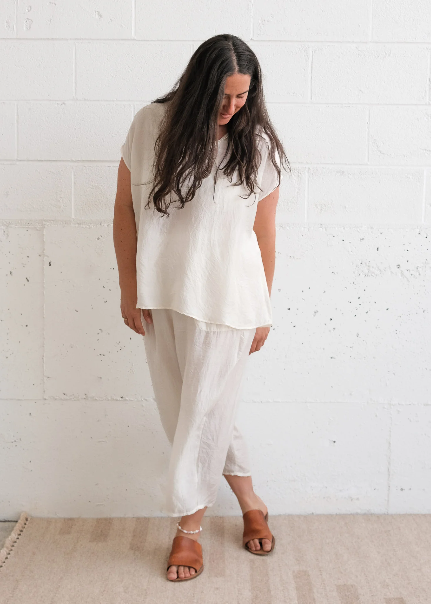Onam Top - Handwoven Mulberry Silk - Dyeable
