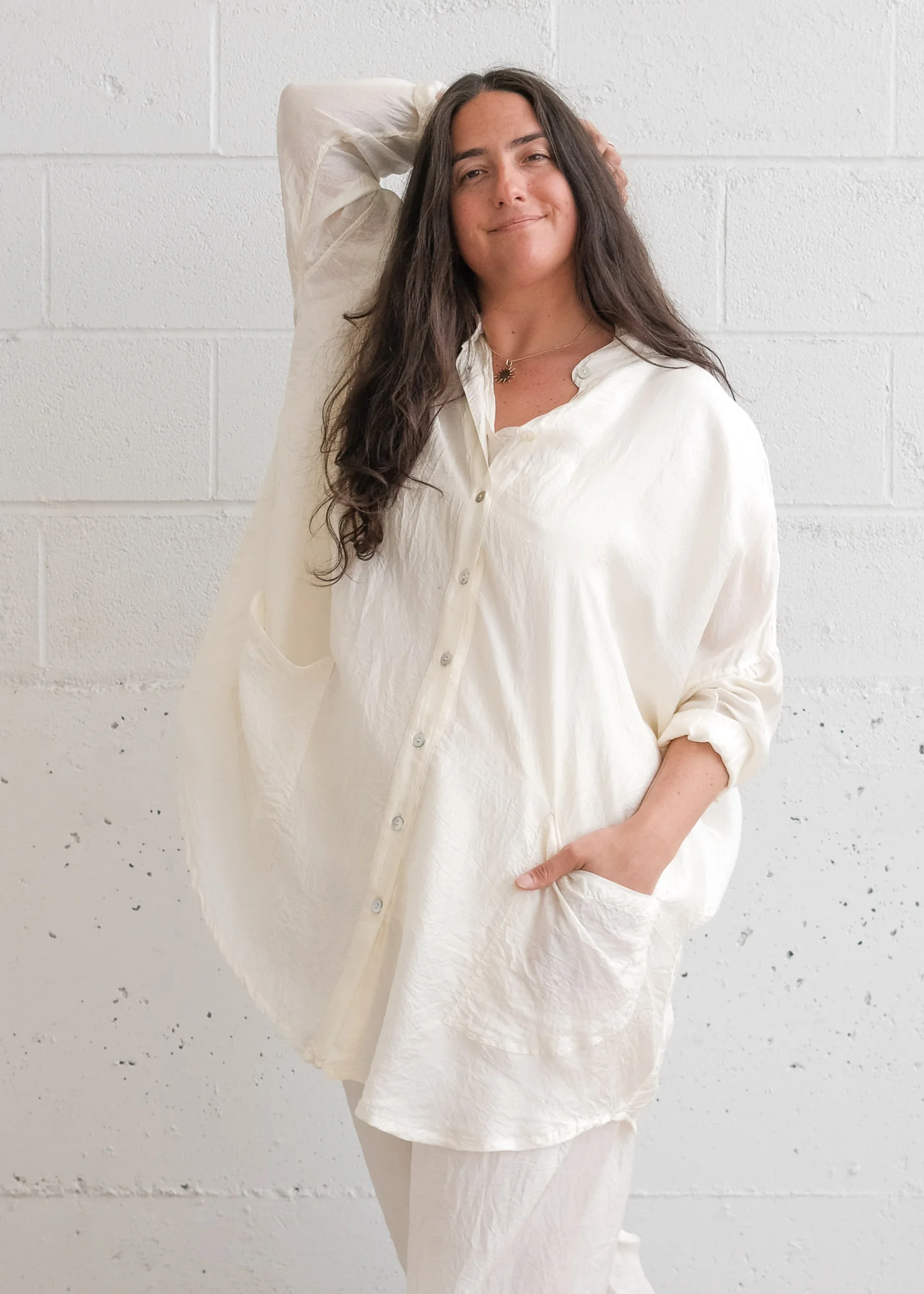 Shimoga Shirt - Handwoven Mulberry Silk - Image 14