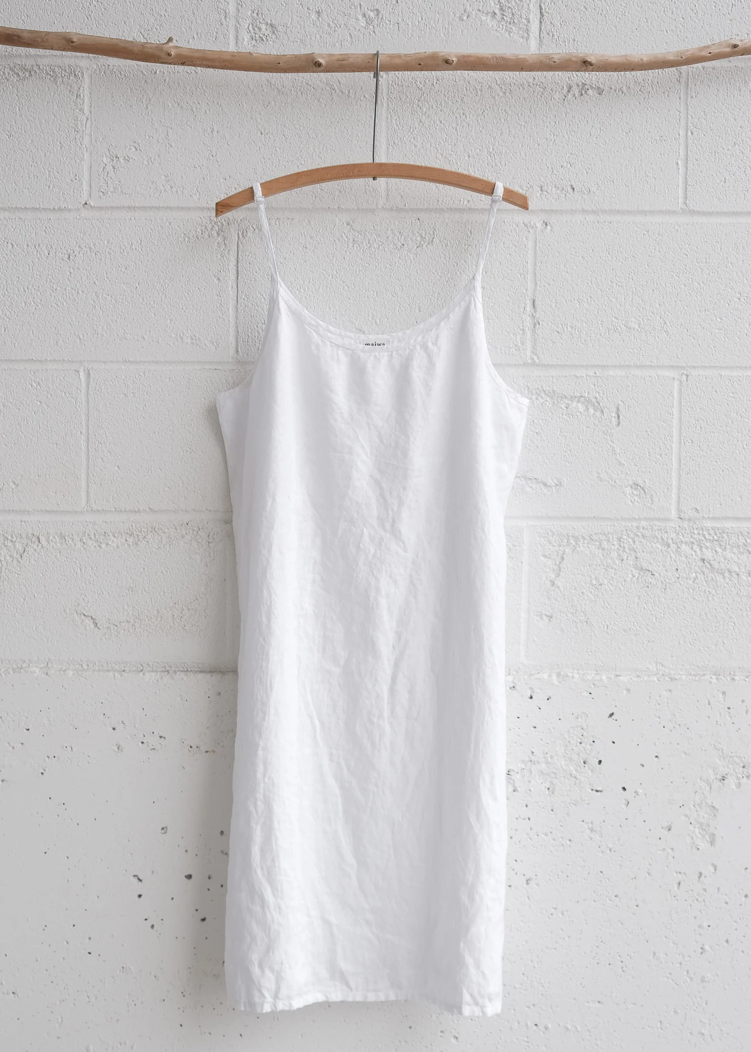 Suti Dress - White Linen - Dyeable - Image 3