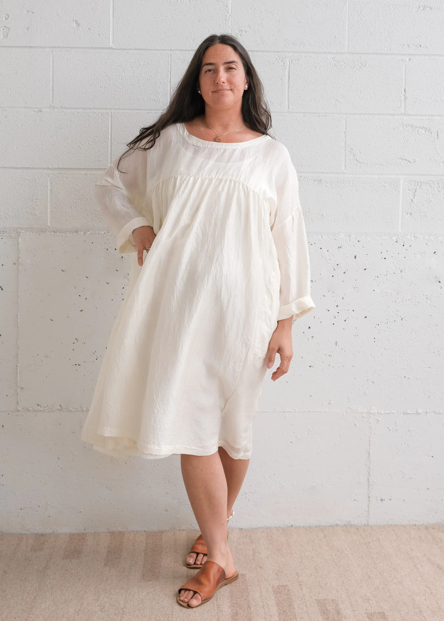 Journeywoman - Wayfinder Smock - Handwoven Mulberry Silk - Image 4