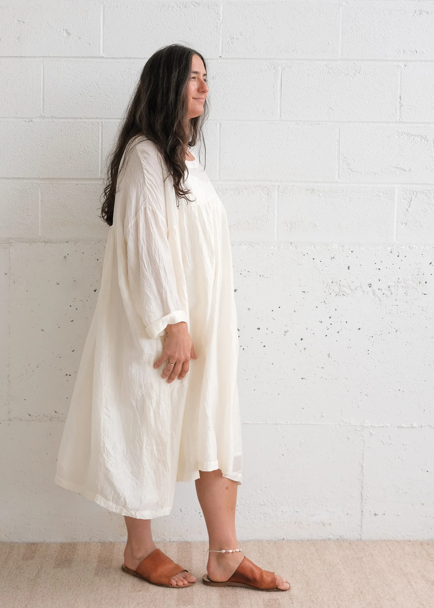 Journeywoman - Wayfinder Smock - Handwoven Mulberry Silk - Image 5