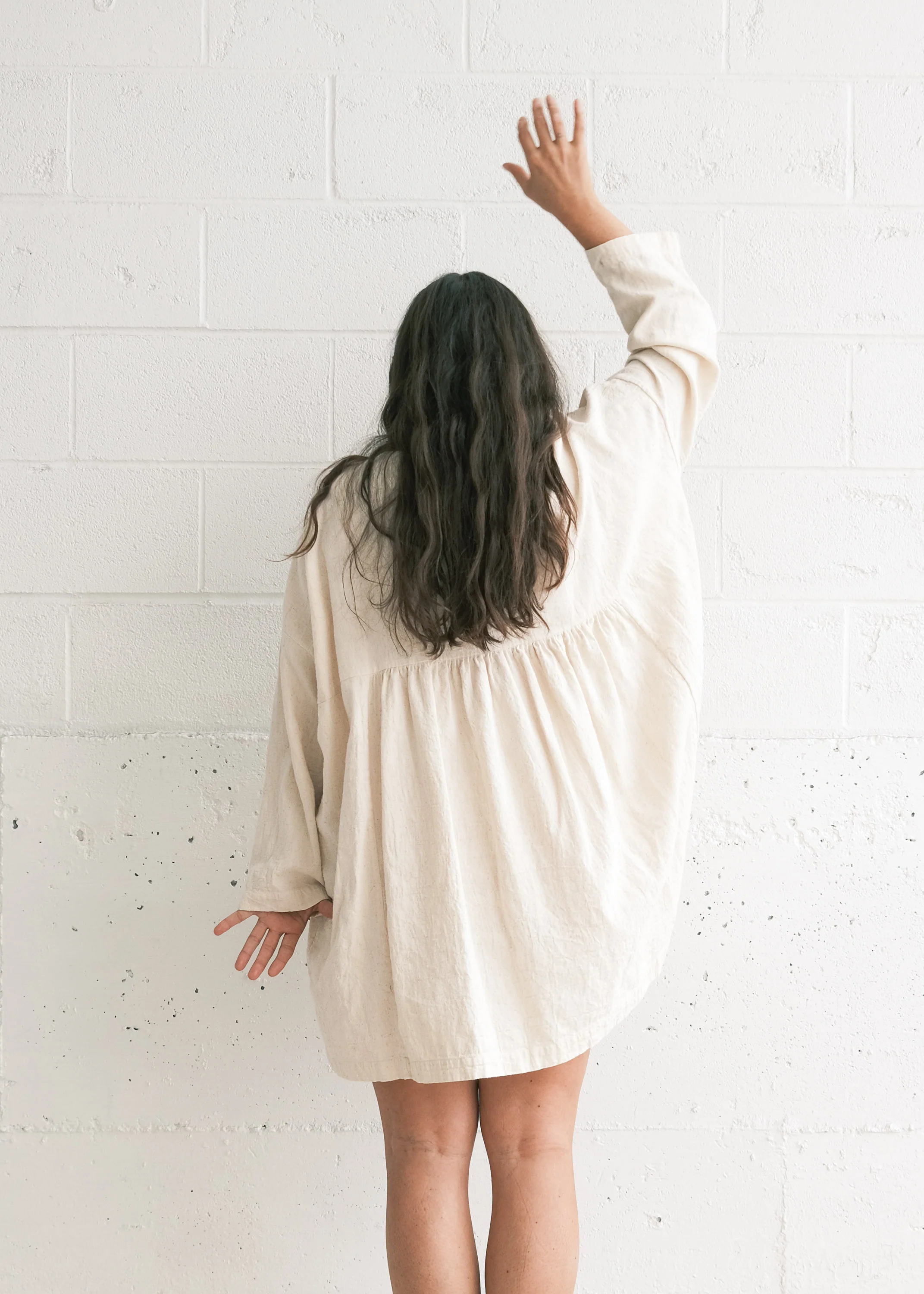 Journeywoman - Whispering Leaf Smock - Handwoven Kala Cotton - Image 7