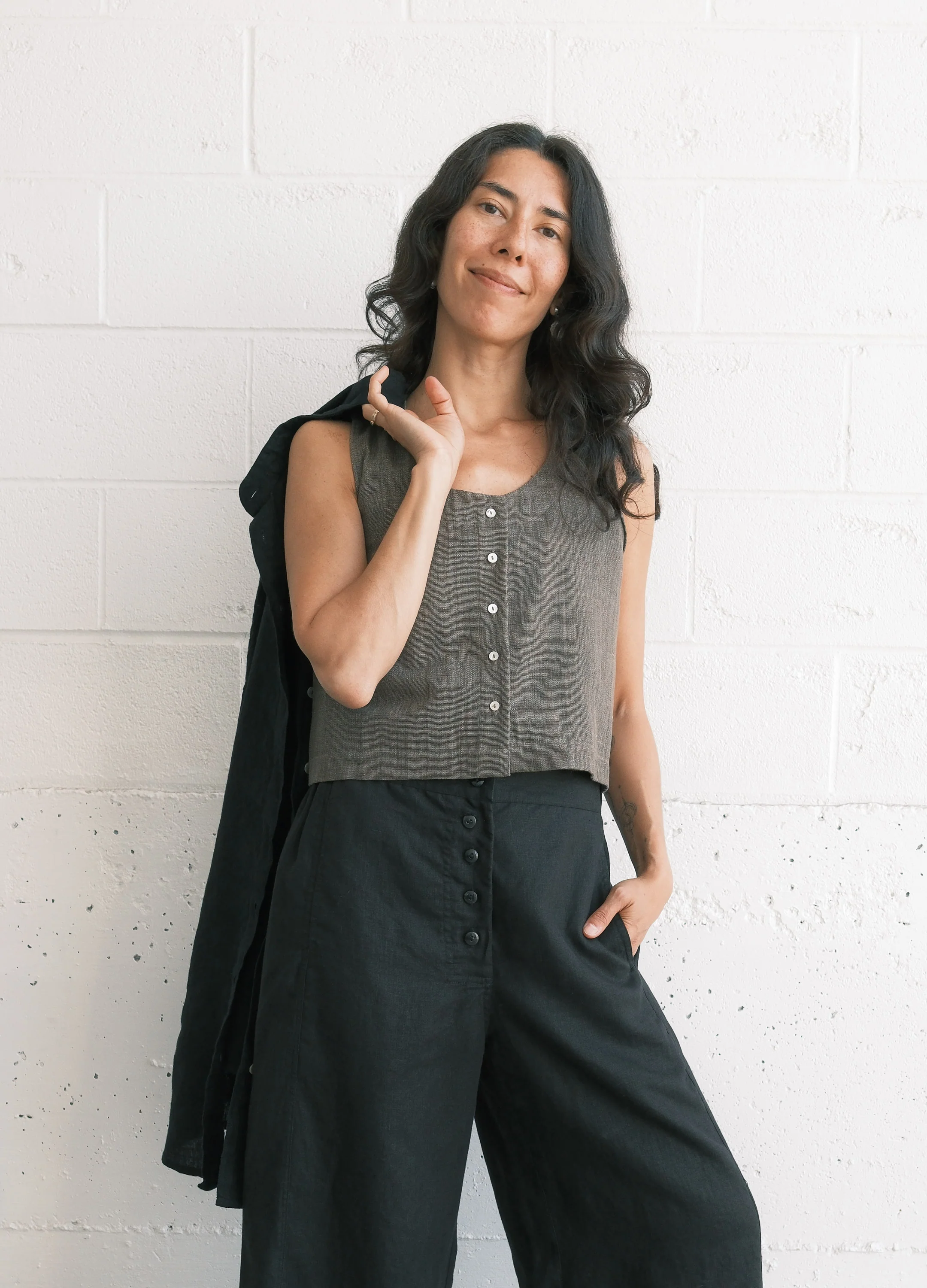 Juniper Pant - Linen - Black - Image 7