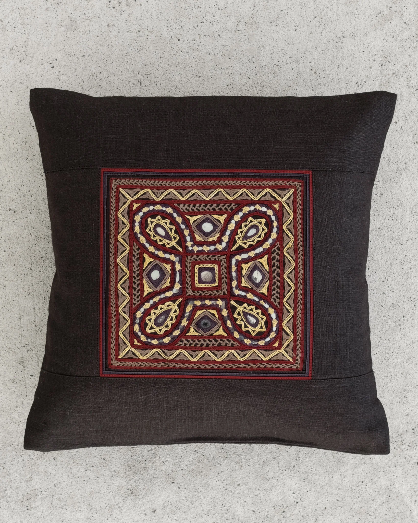 Kachchh Embroidery - 12" Cushion Cover - Ahir - Evening Light