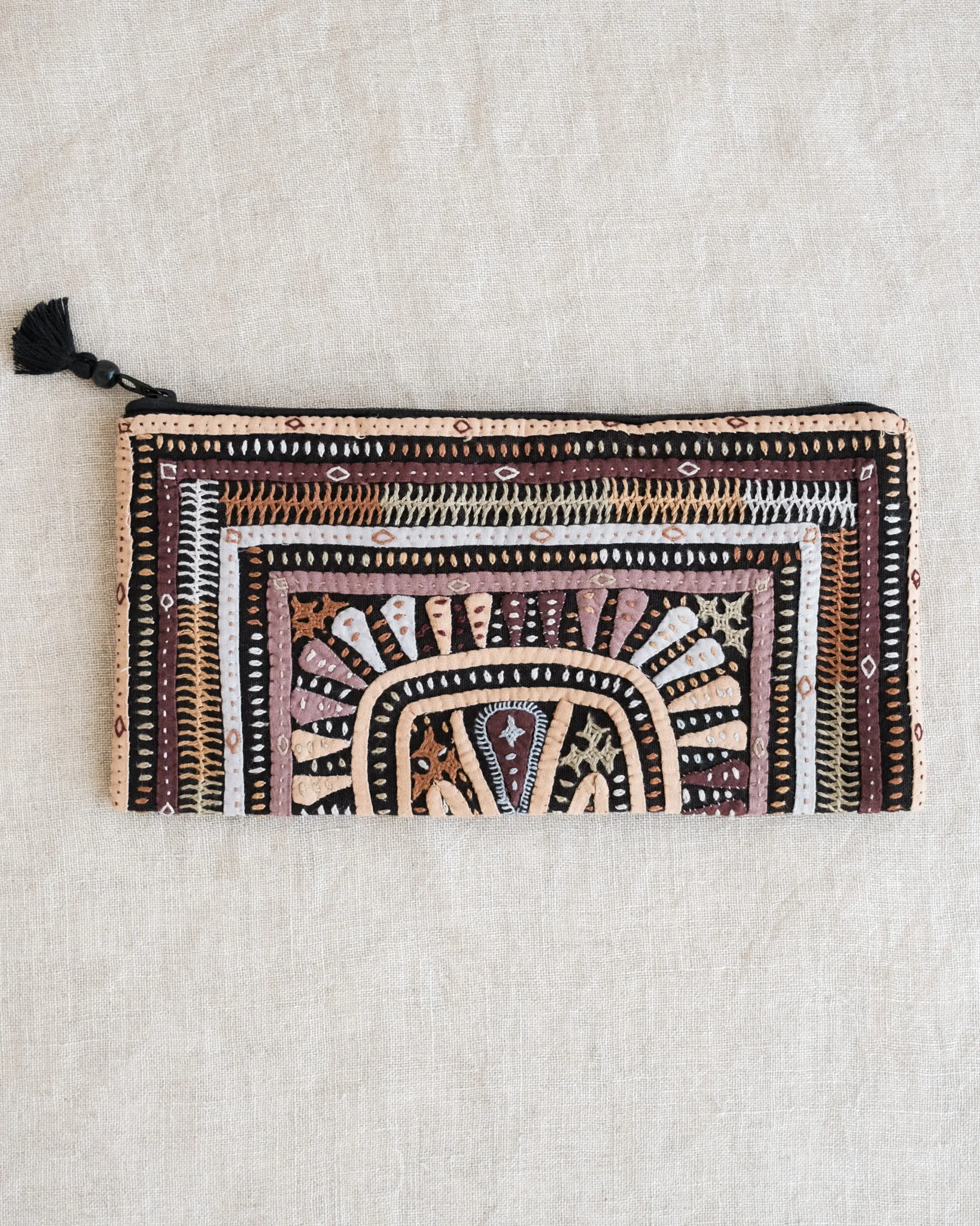 Kachchh Embroidery - Clutch - Dhebaria Rabari - Sepia Sands - Image 3