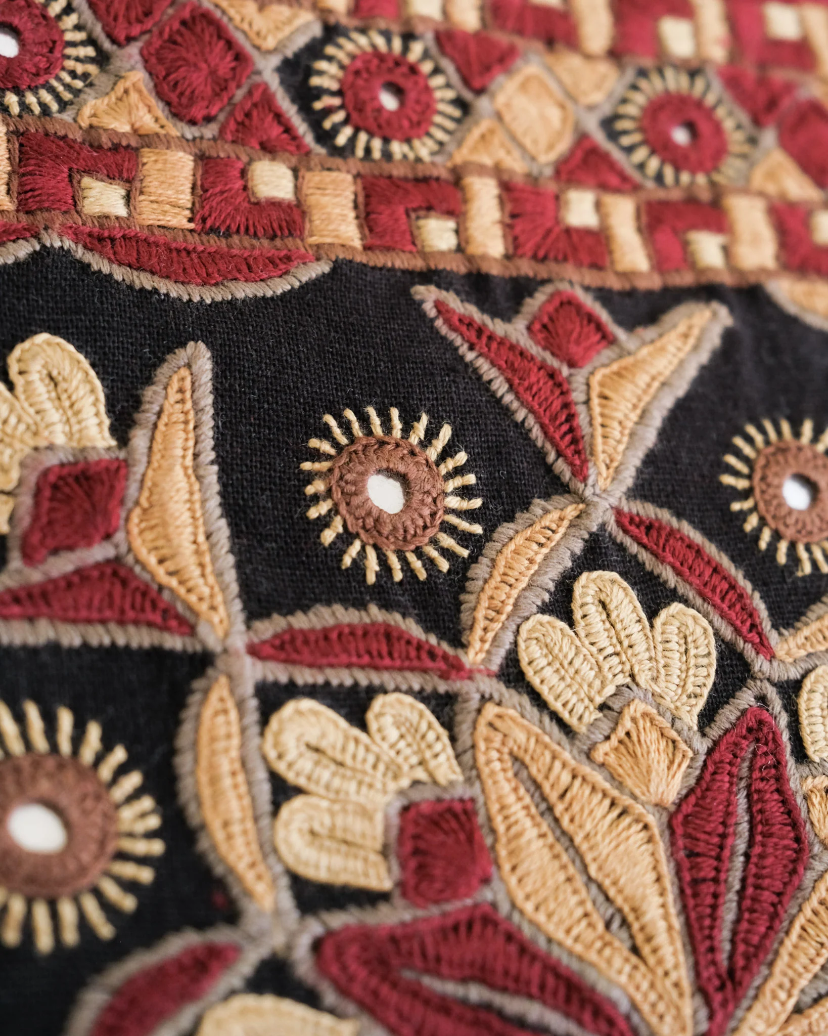 Kachchh Embroidery - Clutch - Node - Scarlet Petal - Image 2