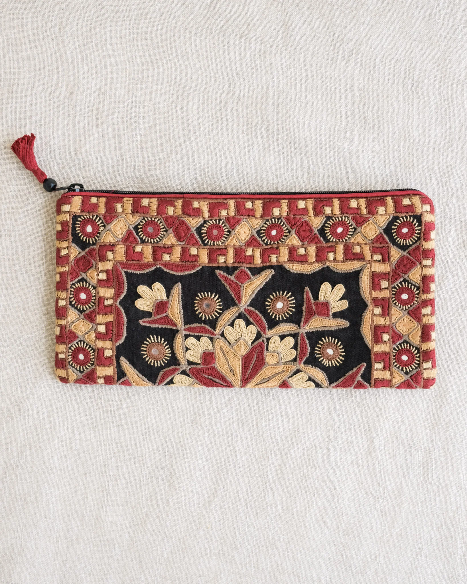 Kachchh Embroidery - Clutch - Node - Scarlet Petal - Image 3