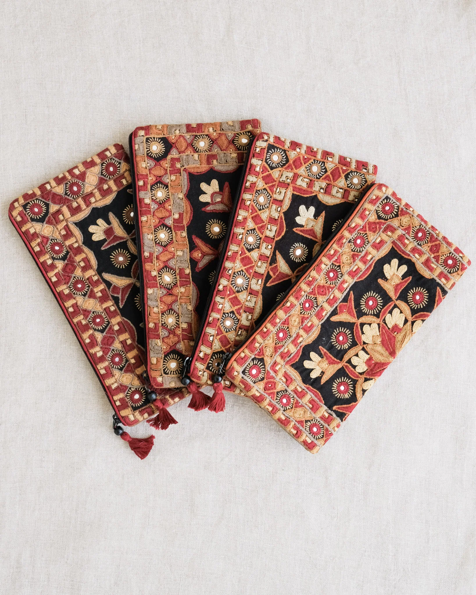 Kachchh Embroidery - Clutch - Node - Scarlet Petal - Image 4