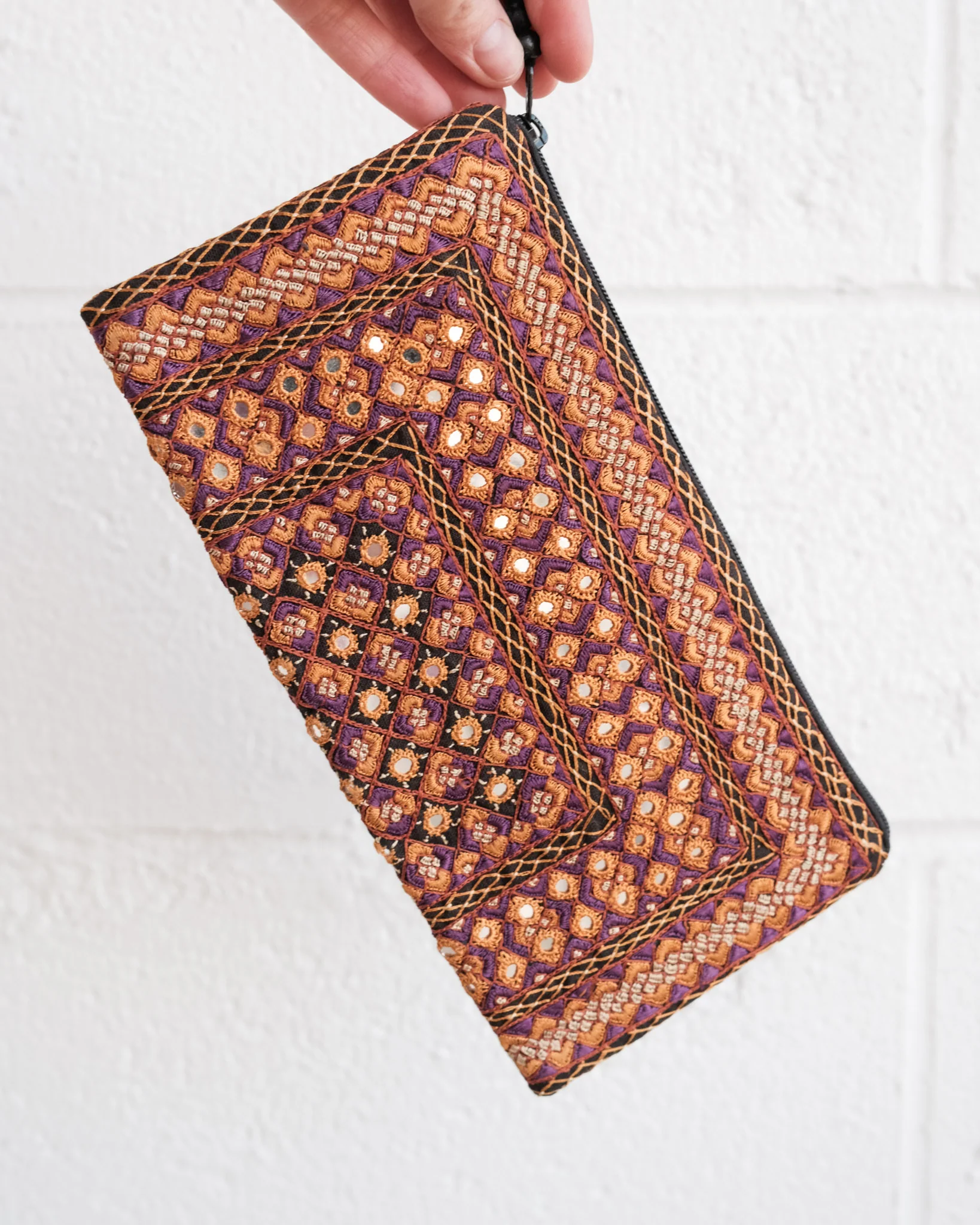 Kachchh Embroidery - Clutch - Sodha Rajput - Amber Lights