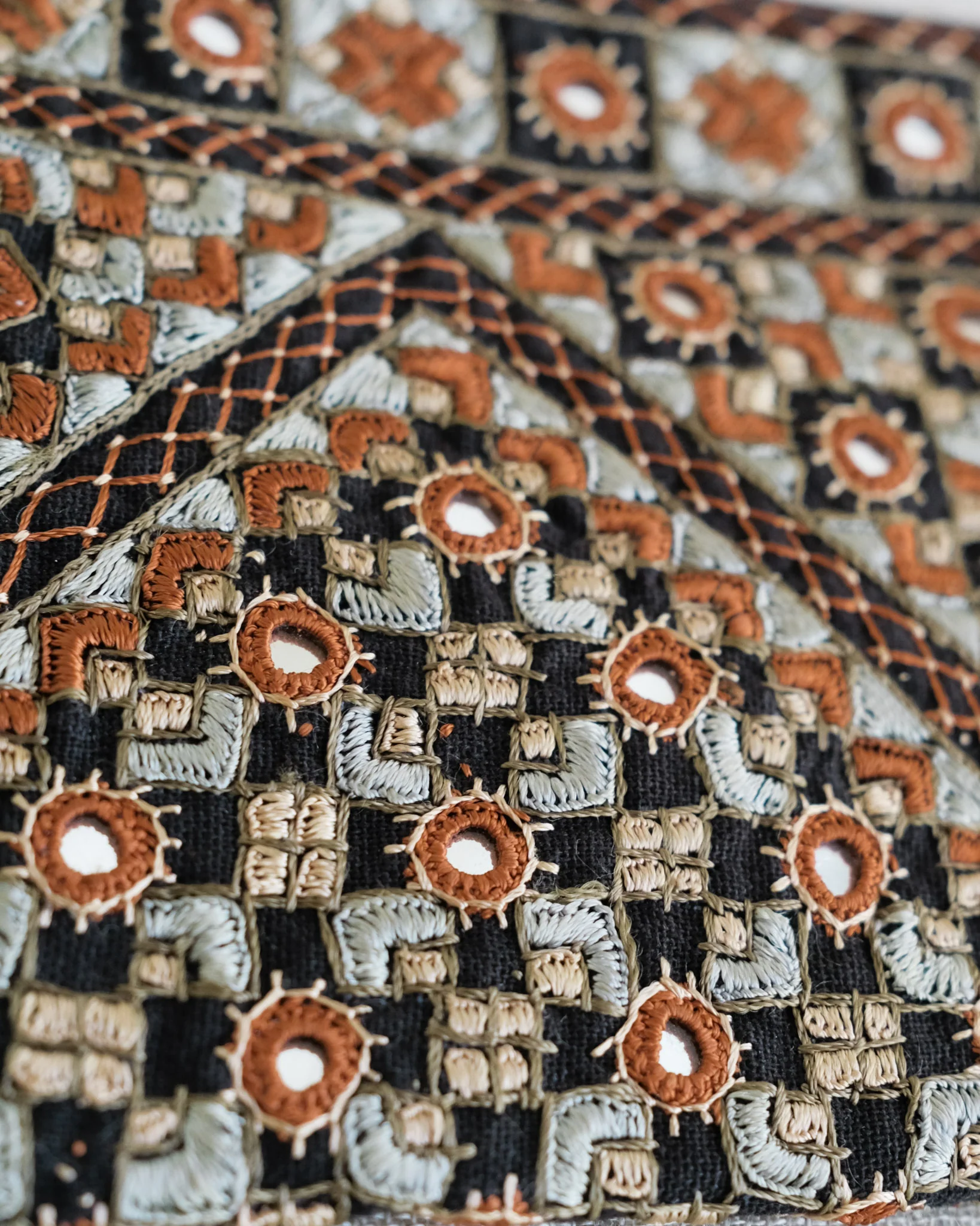 Kachchh Embroidery - Clutch - Sodha Rajput - Copper Moon - Image 3