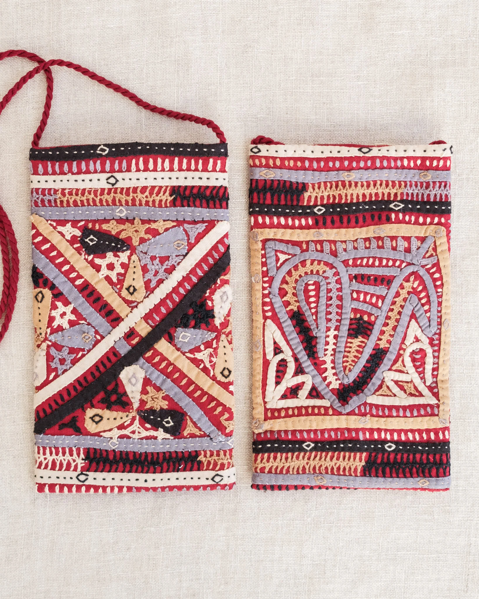 Kachchh Embroidery - Phone Pouch - Dhebaria Rabari - Mountain - Image 4