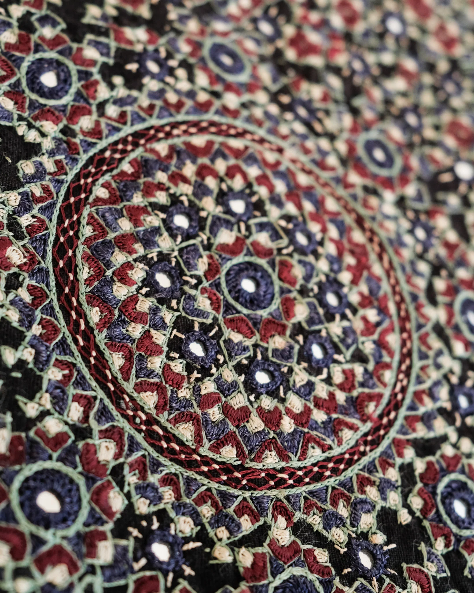 Kachchh Embroidery - Shoulder Bag - Sodha Rajput - Ocean Vista - Image 4